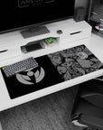 Obito, Kakashi, Itachi and Sasuke anime desk pad 36x16 inches, staring from bold manga panels.