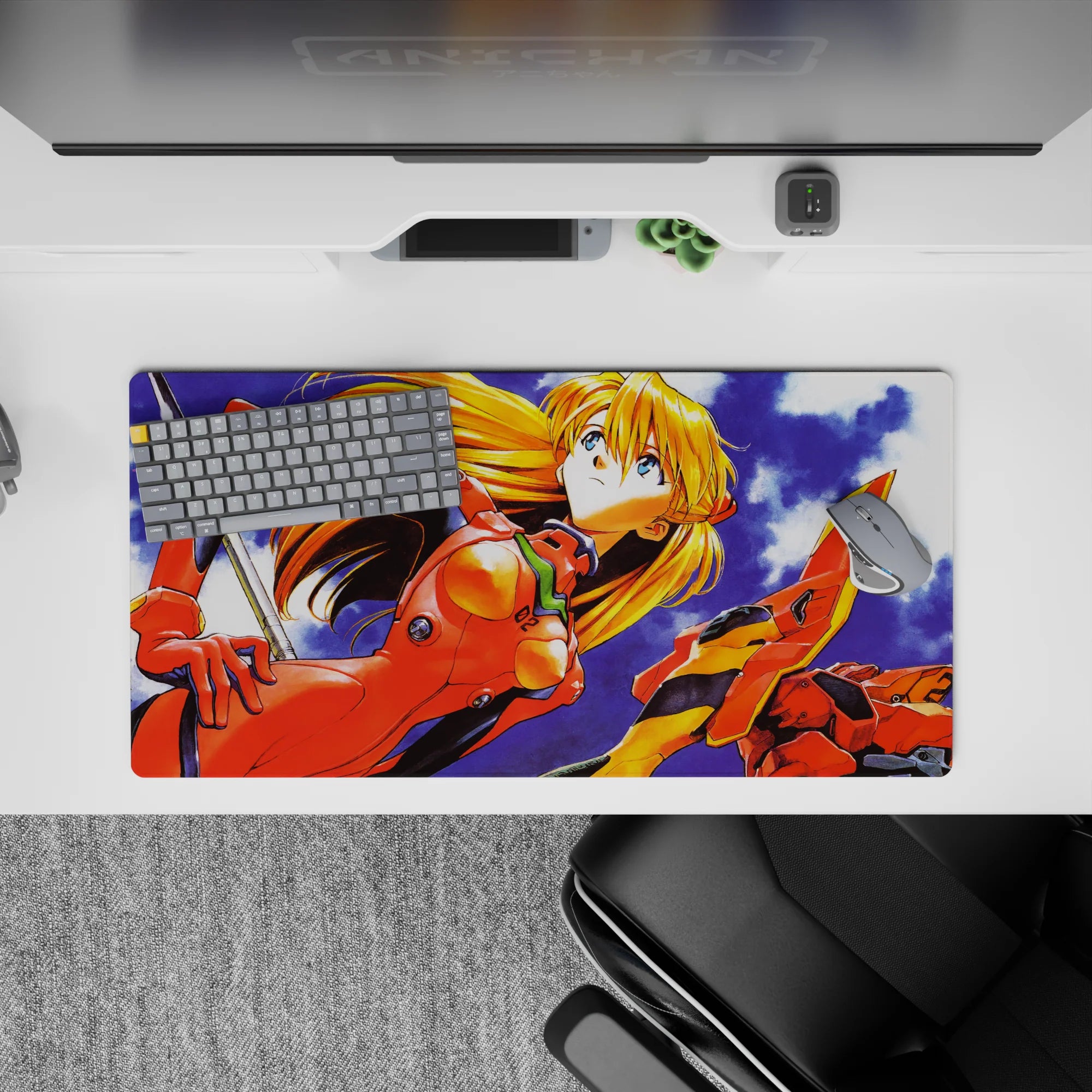 Evangelion - Anime Mouse Pad and Desk Pad - Unyielding Spirit - AniChan