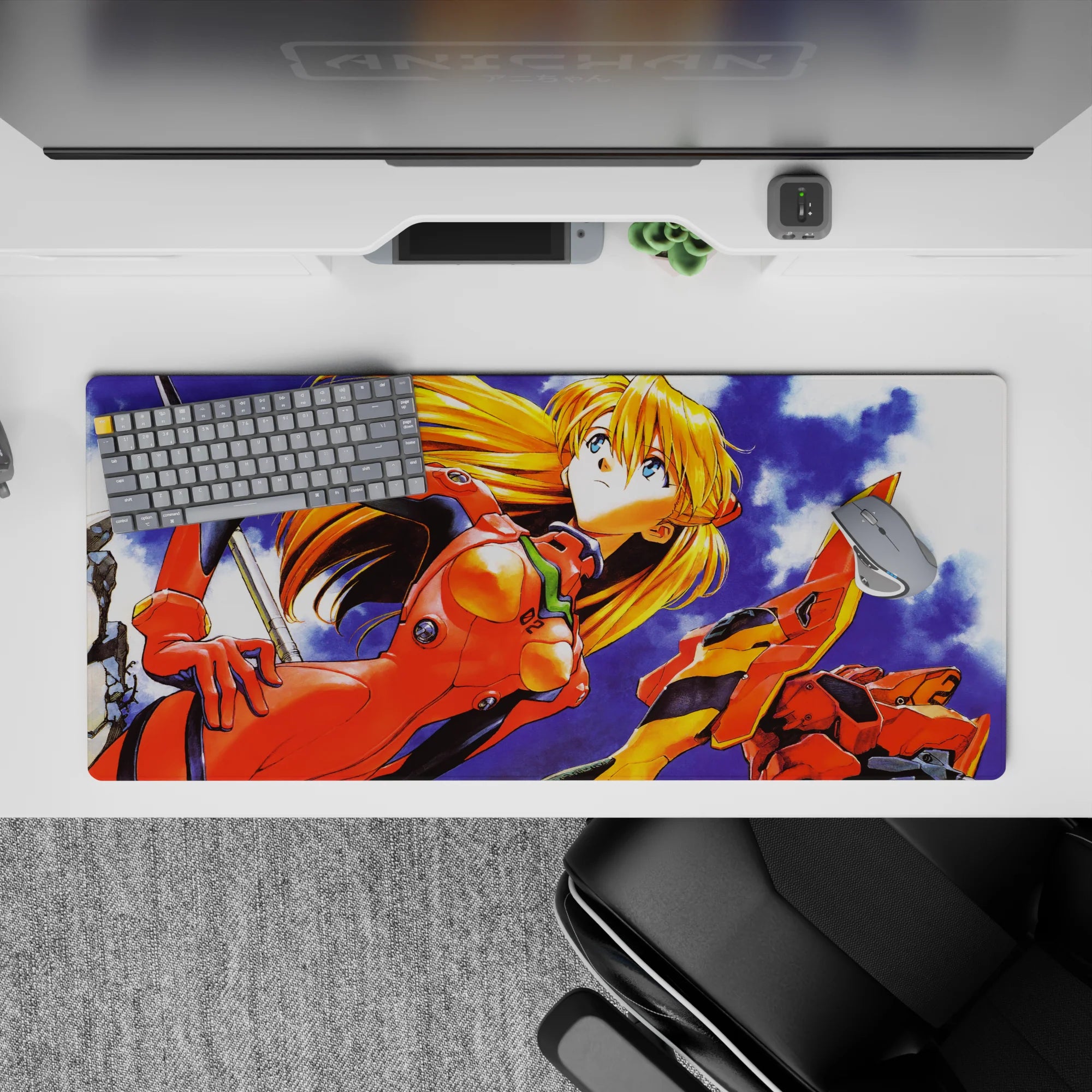 Evangelion - Anime Mouse Pad and Desk Pad - Unyielding Spirit - AniChan