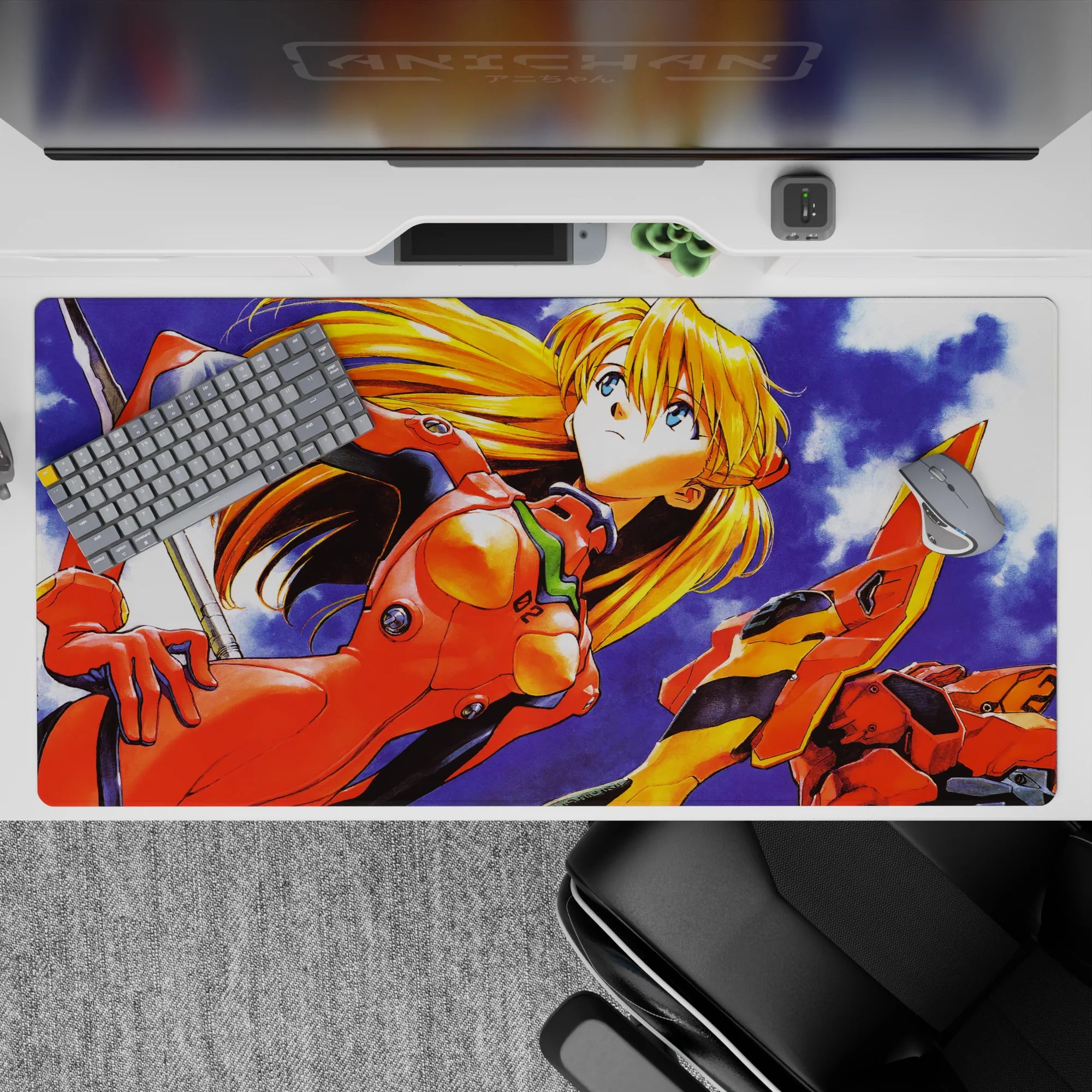 Evangelion - Anime Mouse Pad and Desk Pad - Unyielding Spirit - AniChan