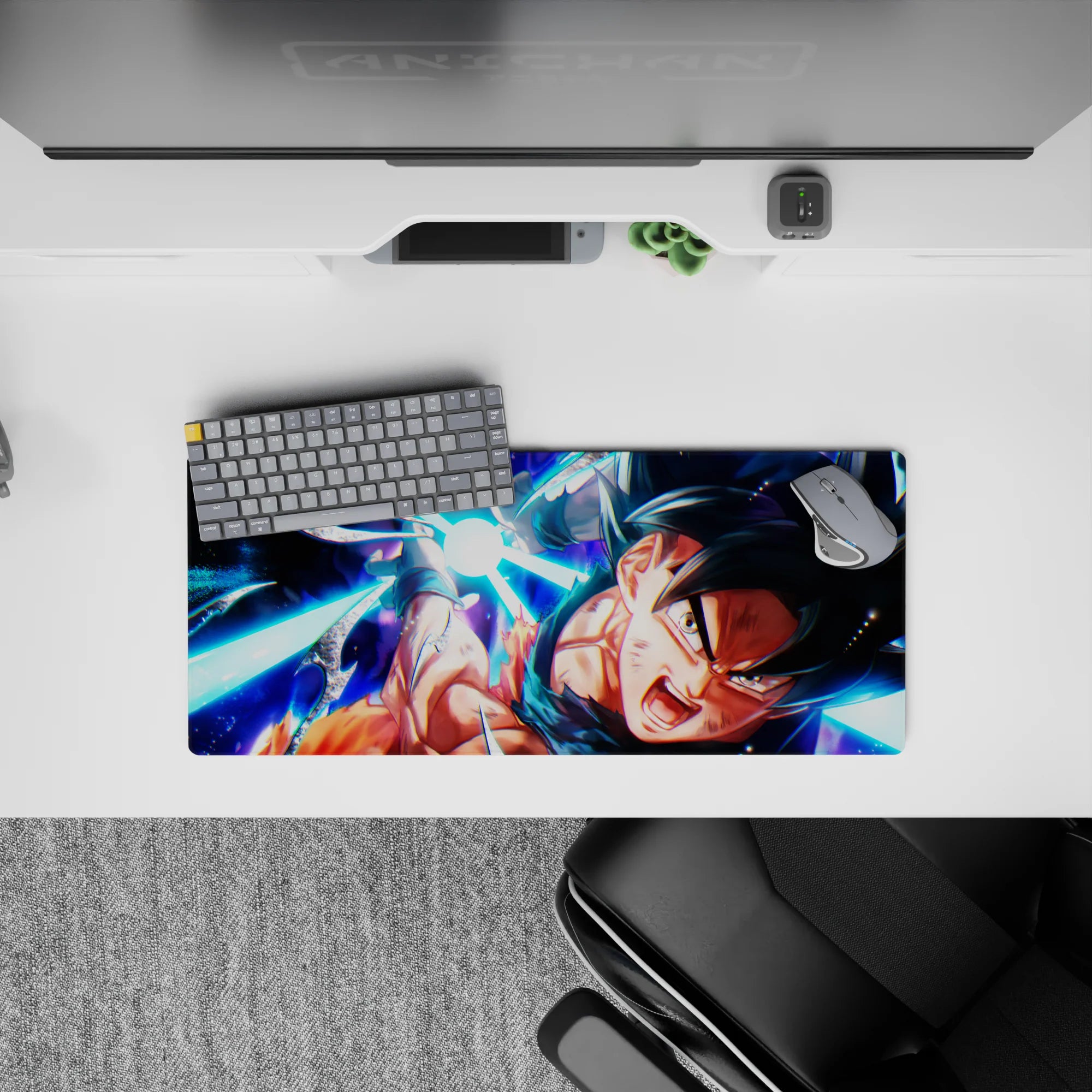 Dragon Ball Deskmat | Mousepad | Deskpad - Goku&#39;s Final Kamehameha - AniChan