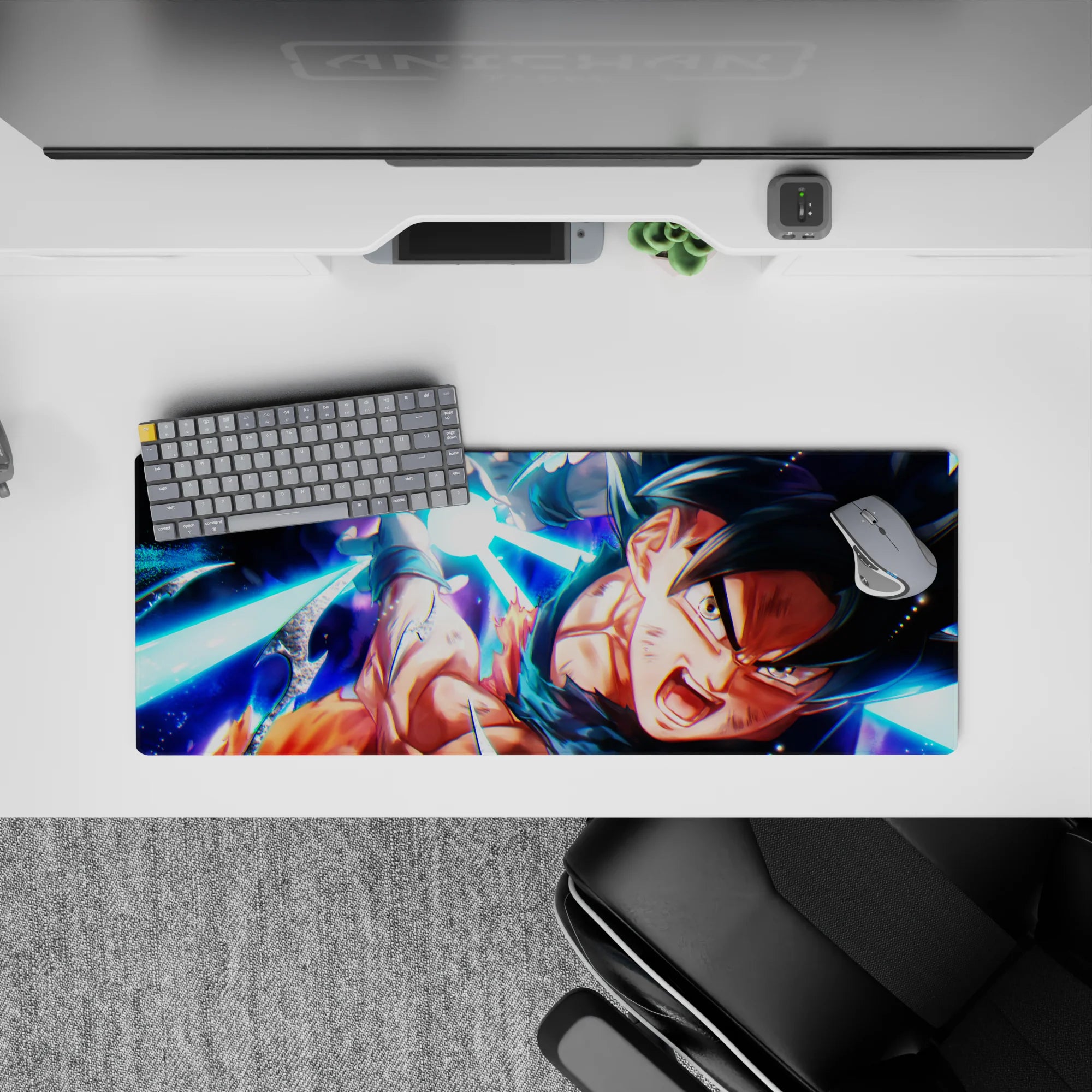 Dragon Ball Deskmat | Mousepad | Deskpad - Goku&#39;s Final Kamehameha - AniChan