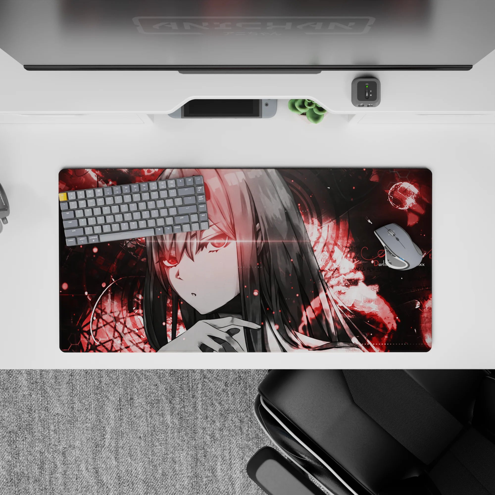 Darling In The Franxx - Anime Mouse Pad and Desk Pad - Crimson Code - AniChan