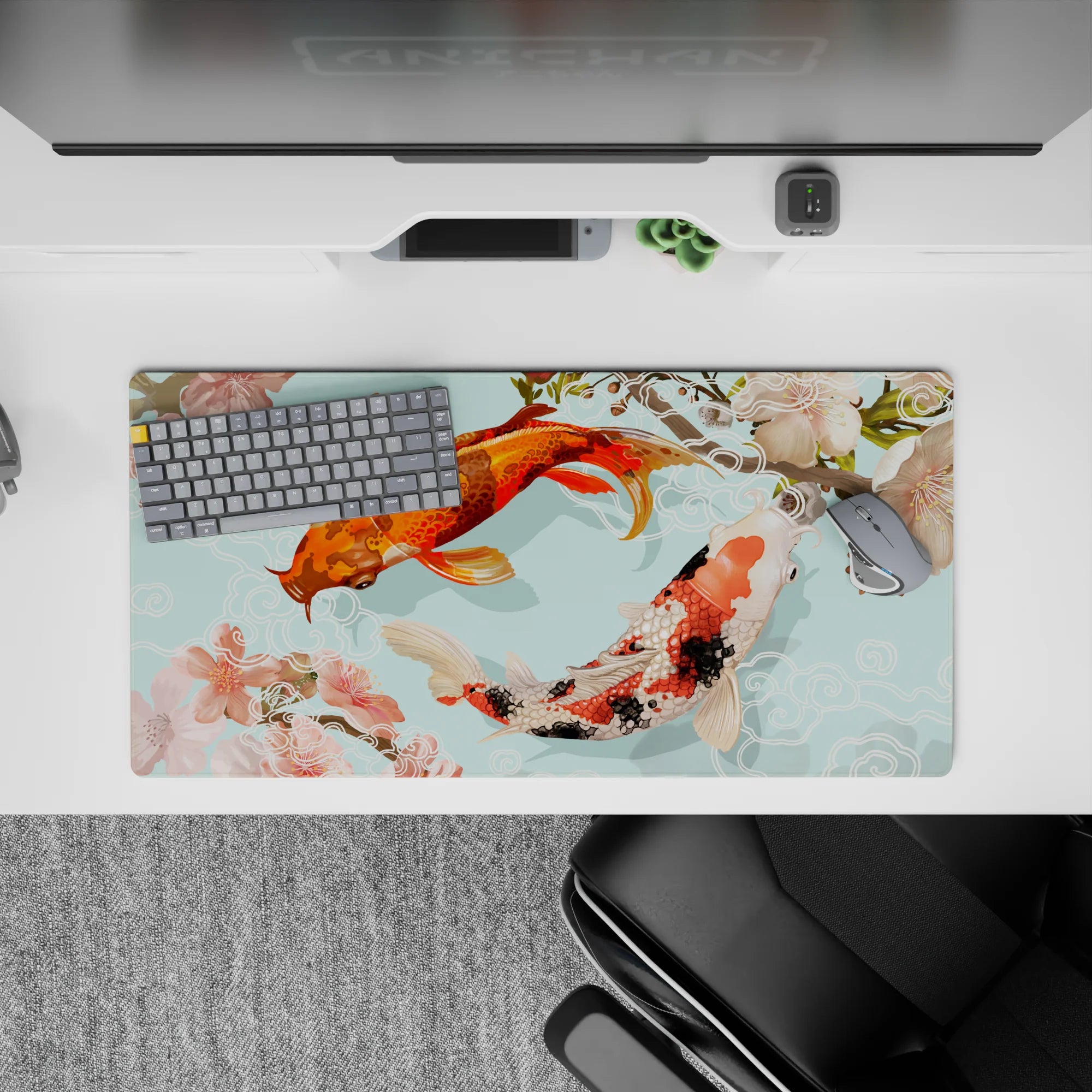 Zen-Japan Deskmat | Mousepad | Deskpad - Serenity Koi Dance - AniChan