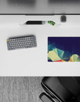 Abstract Polygon Deskmat | Mousepad | Deskpad - Prismatic Polygon Flow - AniChan