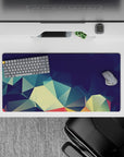 Abstract Polygon Deskmat | Mousepad | Deskpad - Prismatic Polygon Flow - AniChan