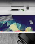 Abstract Polygon Deskmat | Mousepad | Deskpad - Prismatic Polygon Flow - AniChan