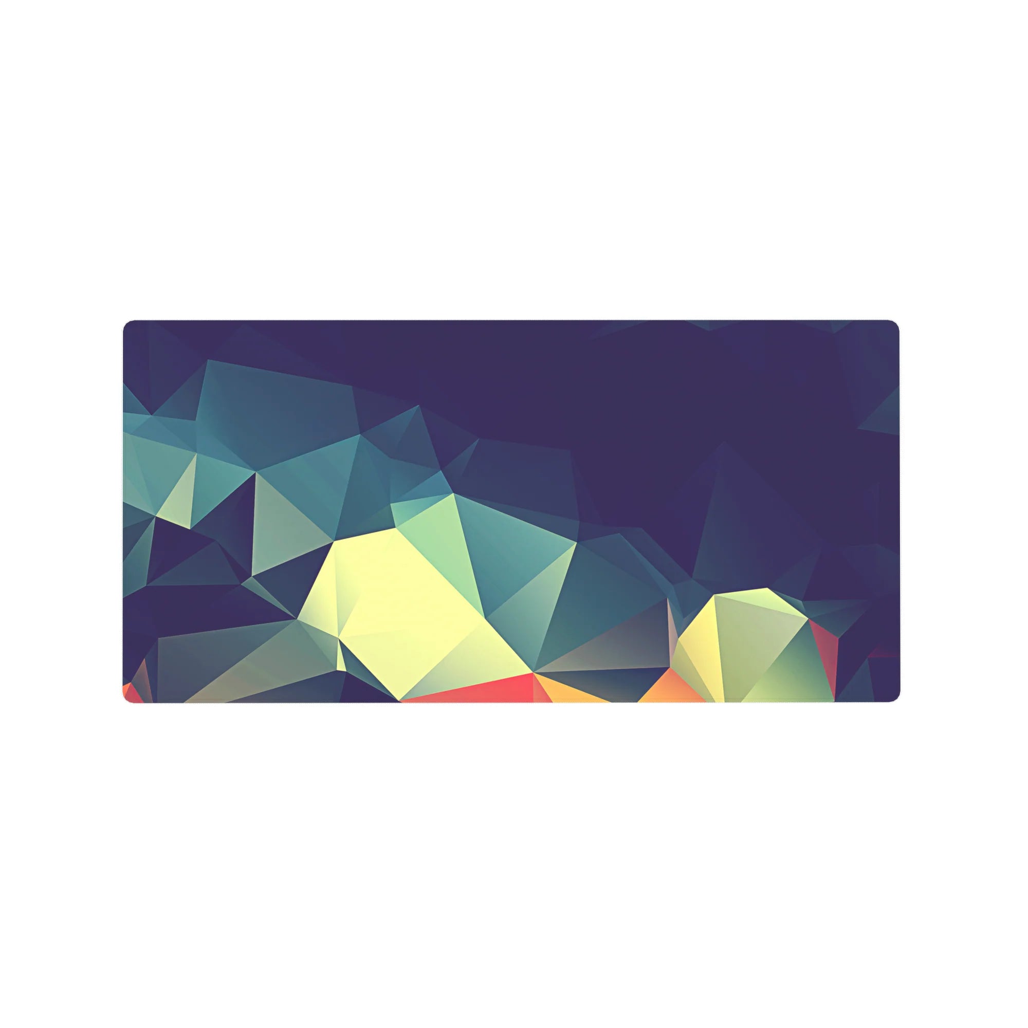 Abstract Polygon Deskmat | Mousepad | Deskpad - Prismatic Polygon Flow - AniChan