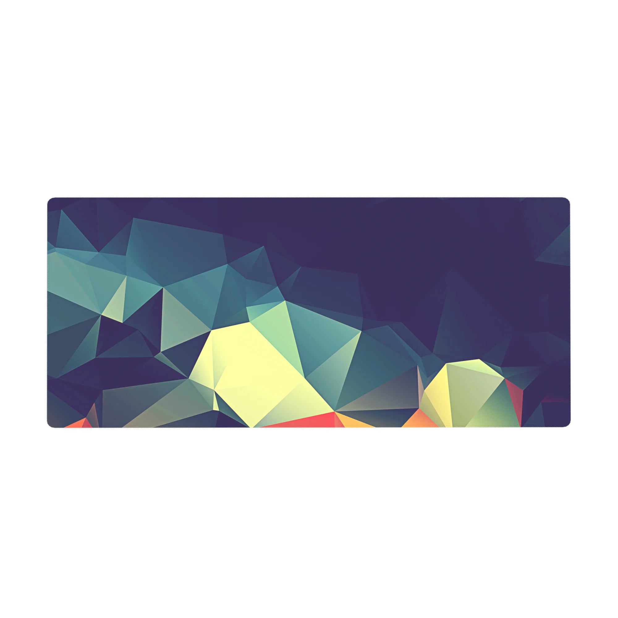 Abstract Polygon Deskmat | Mousepad | Deskpad - Prismatic Polygon Flow - AniChan