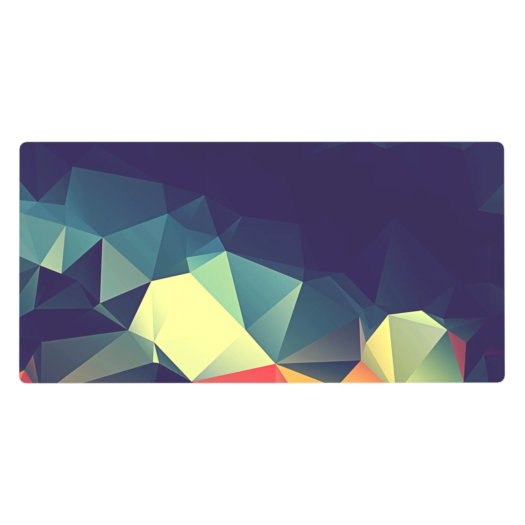 Abstract Polygon Deskmat | Mousepad | Deskpad - Prismatic Polygon Flow - AniChan