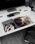 32x16 inches Naruto mouse pad showing Gaara reaching out as sand whips around his gourd.
