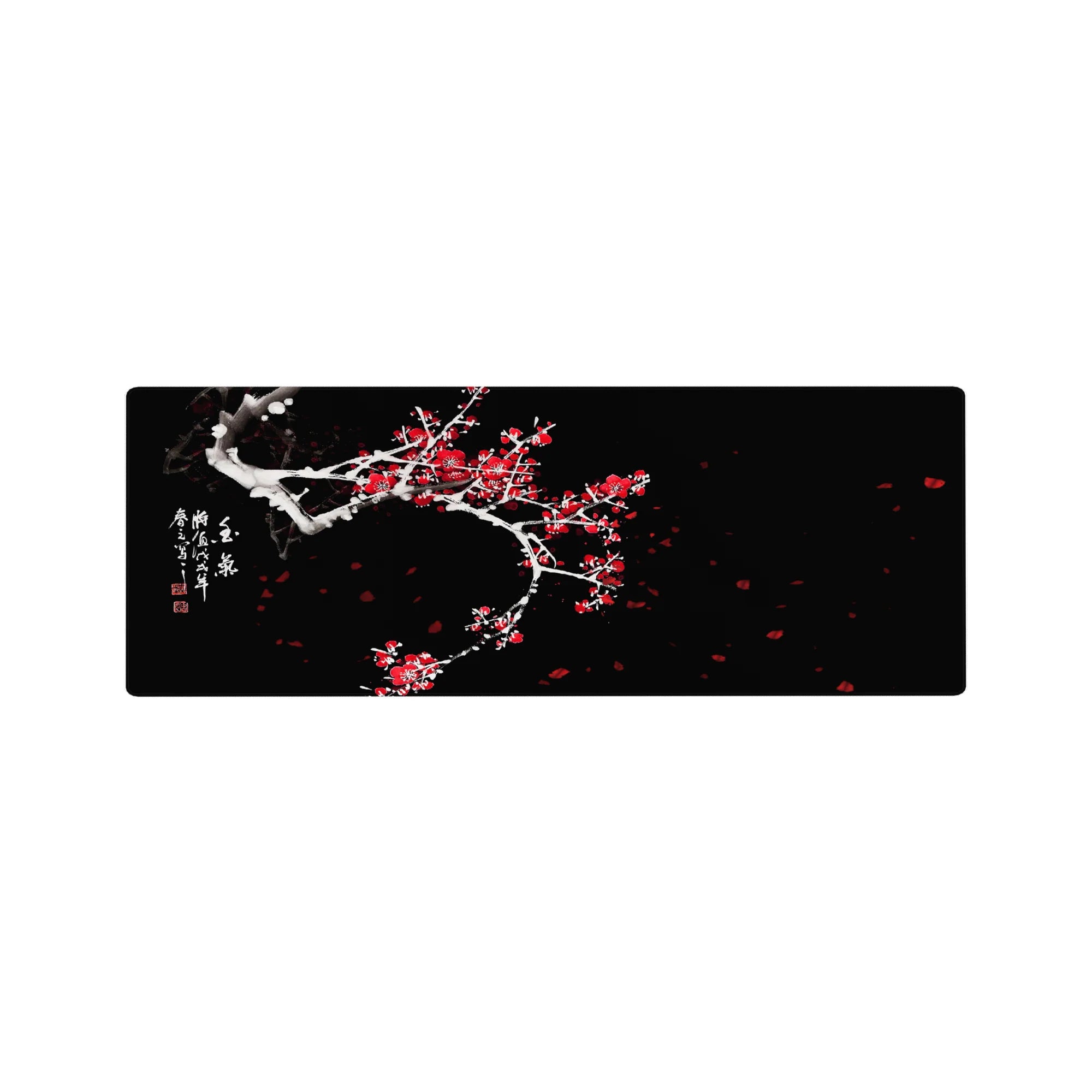 Zen-Japan Deskmat | Mousepad | Deskpad - Winter Blossom Grace - AniChan