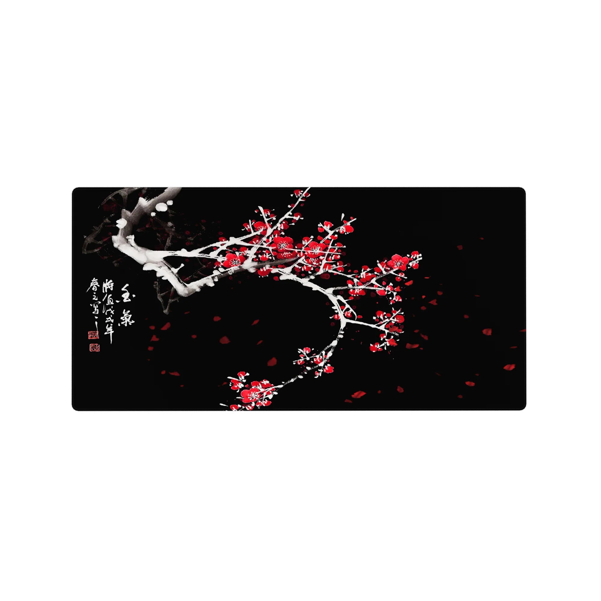 Zen-Japan Deskmat | Mousepad | Deskpad - Winter Blossom Grace - AniChan