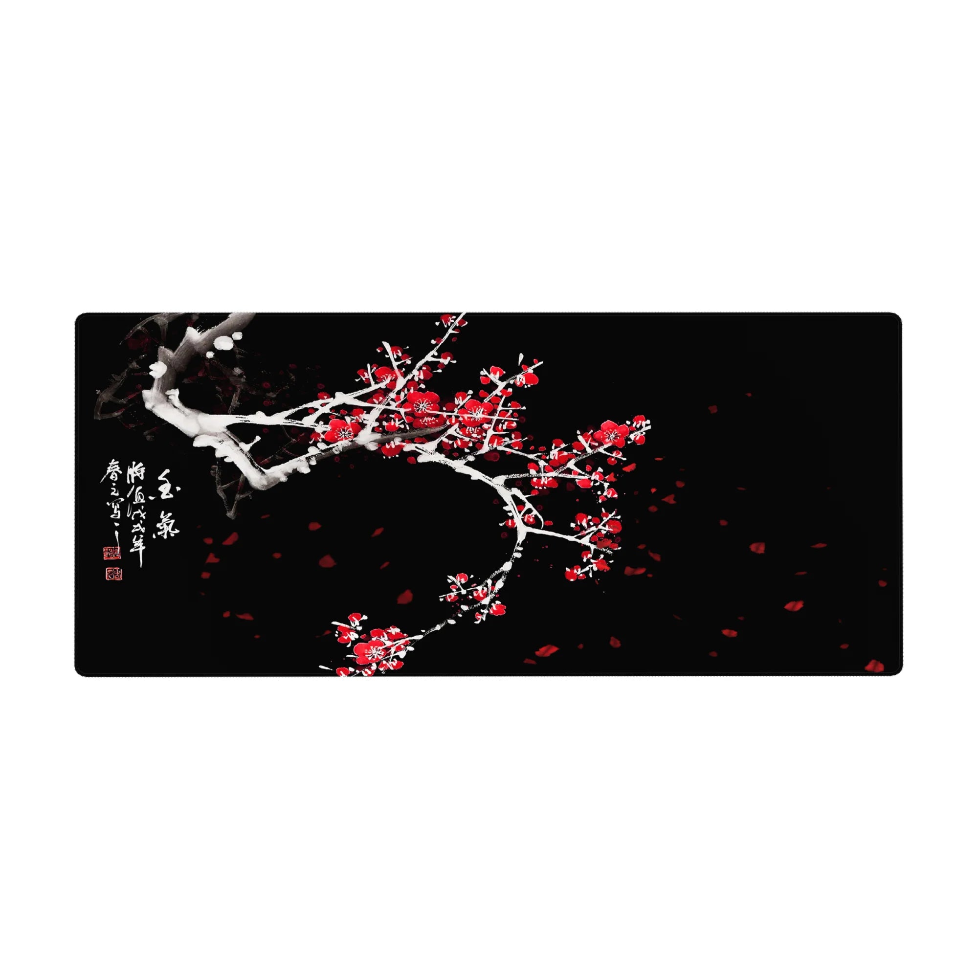 Zen-Japan Deskmat | Mousepad | Deskpad - Winter Blossom Grace - AniChan