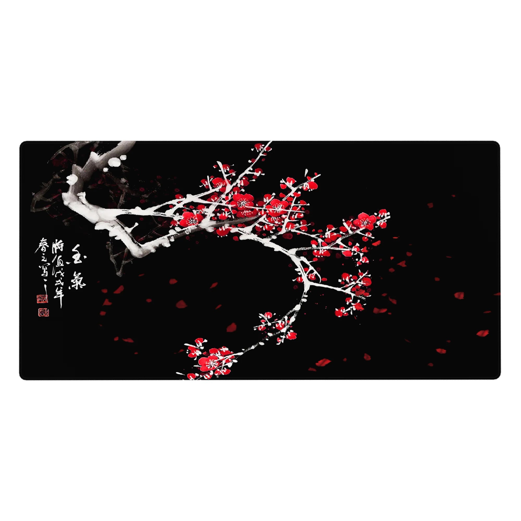 Zen-Japan Deskmat | Mousepad | Deskpad - Winter Blossom Grace - AniChan