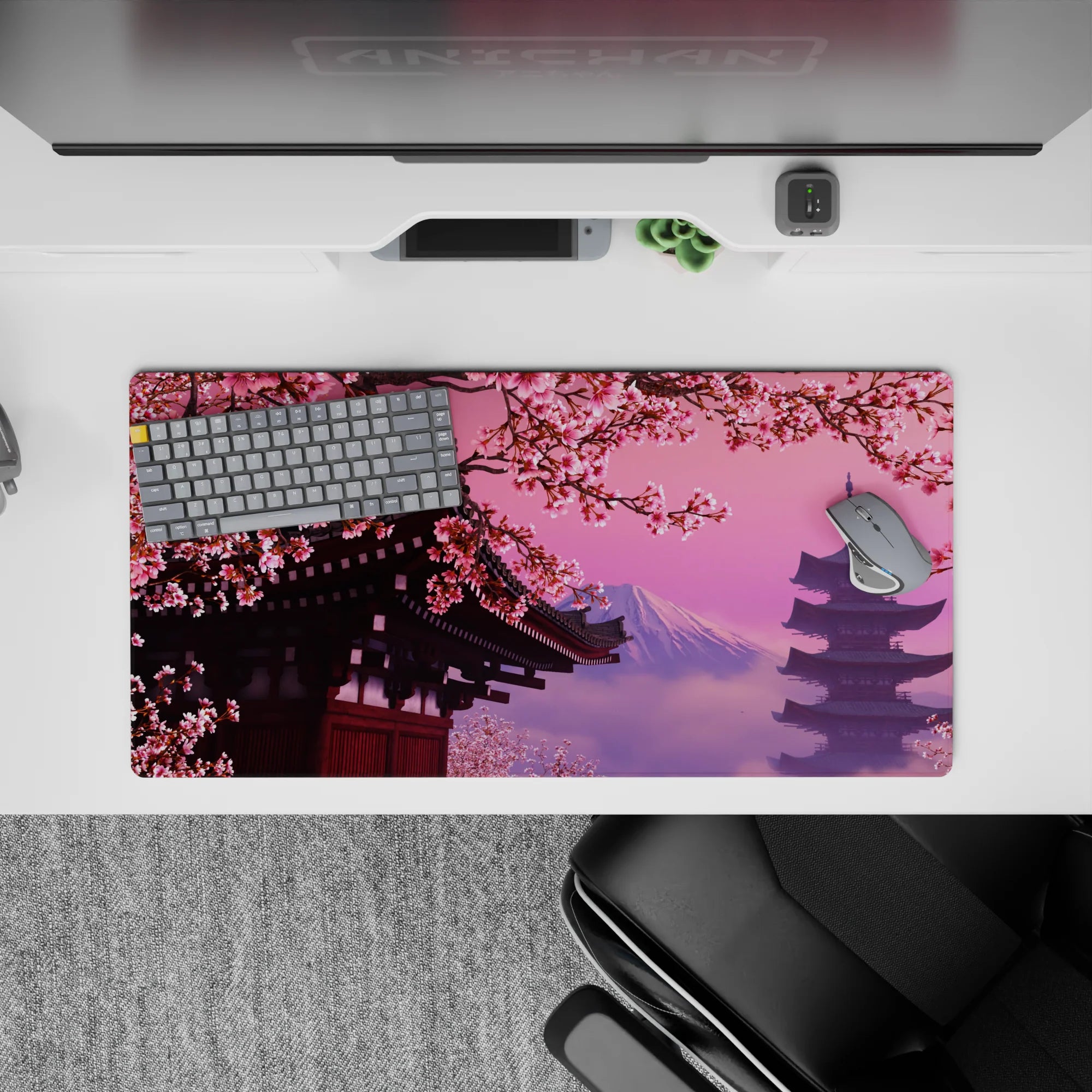 Zen-Japan Deskmat | Mousepad | Deskpad - Sakura Serenity - AniChan