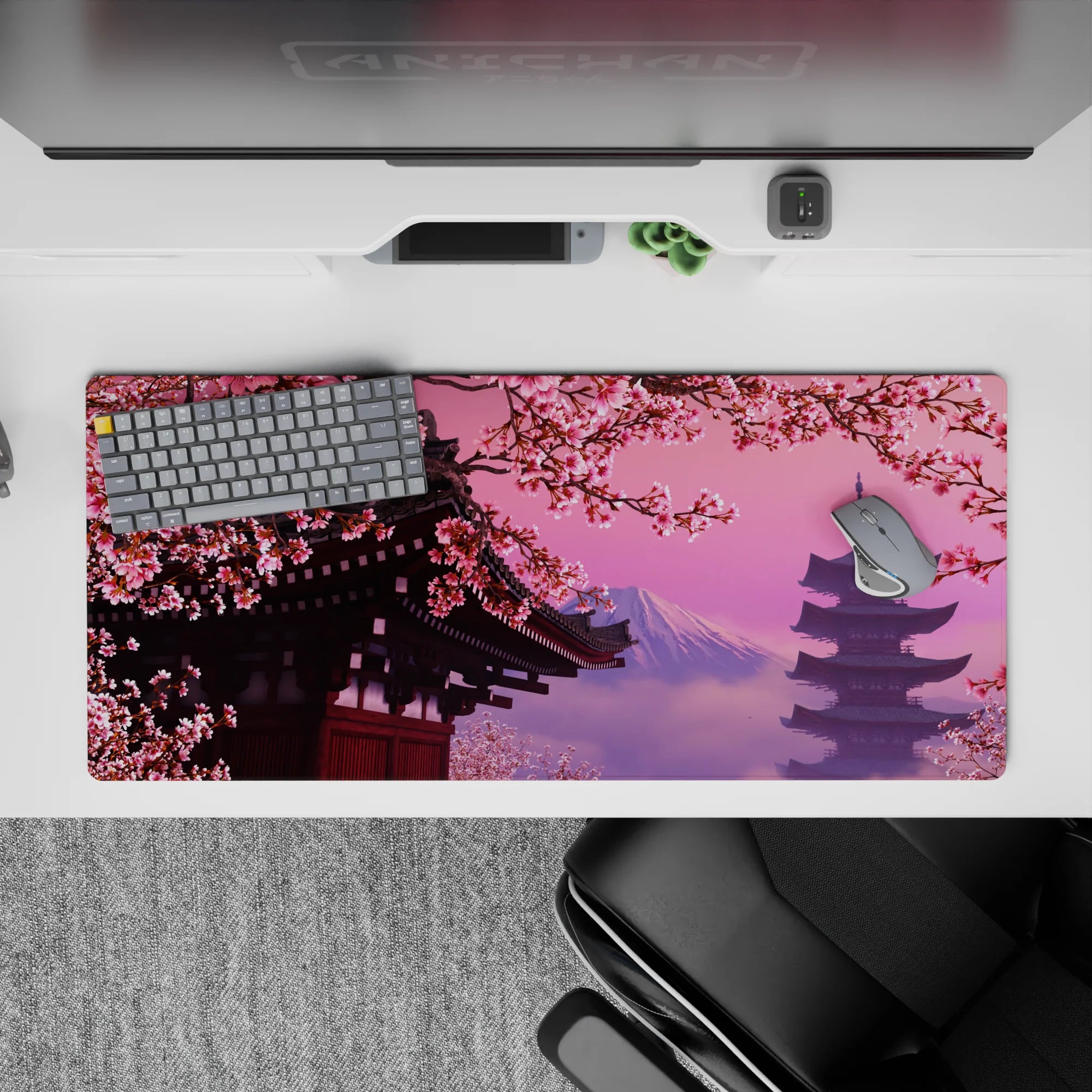 Zen-Japan Deskmat | Mousepad | Deskpad - Sakura Serenity - AniChan