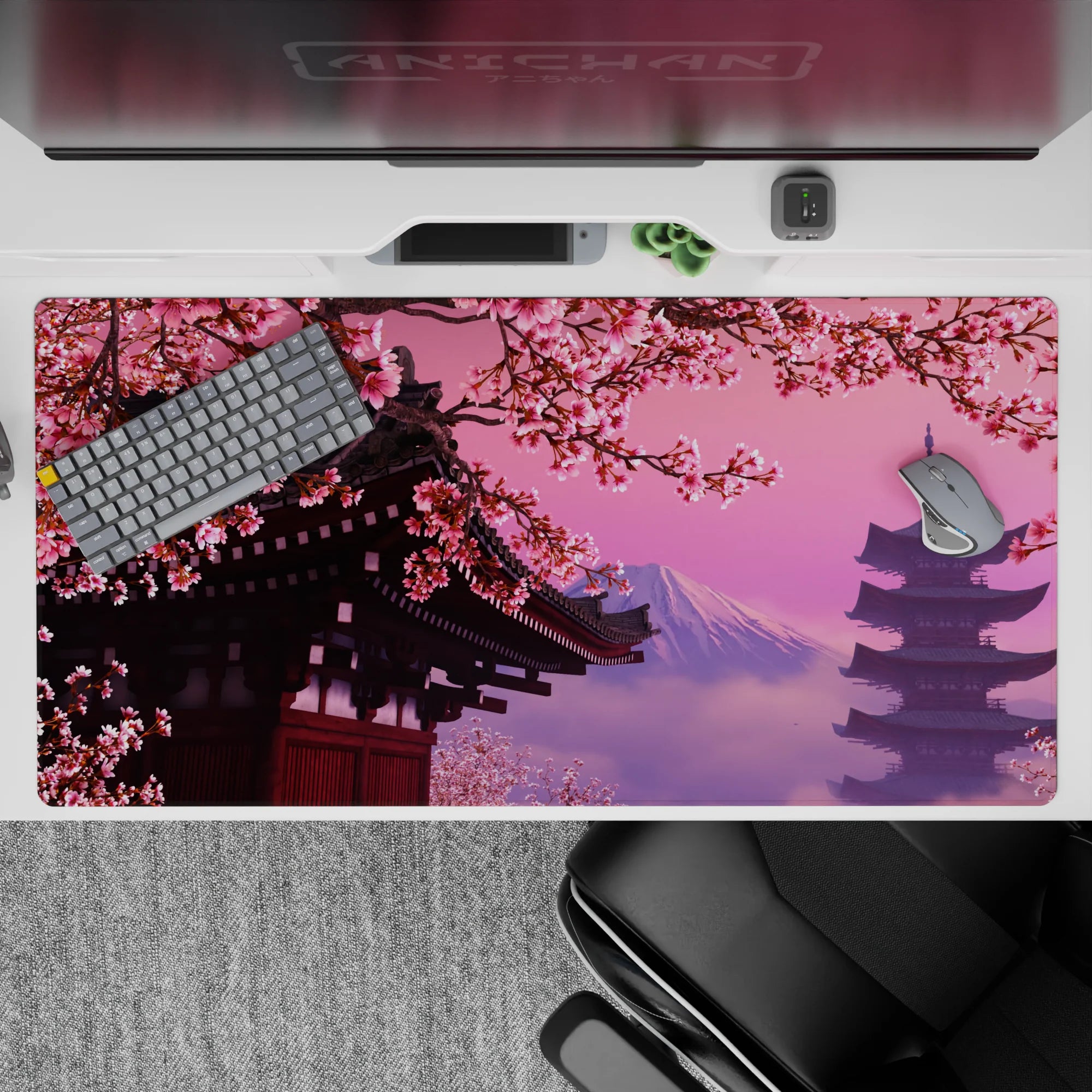 Zen-Japan Deskmat | Mousepad | Deskpad - Sakura Serenity - AniChan