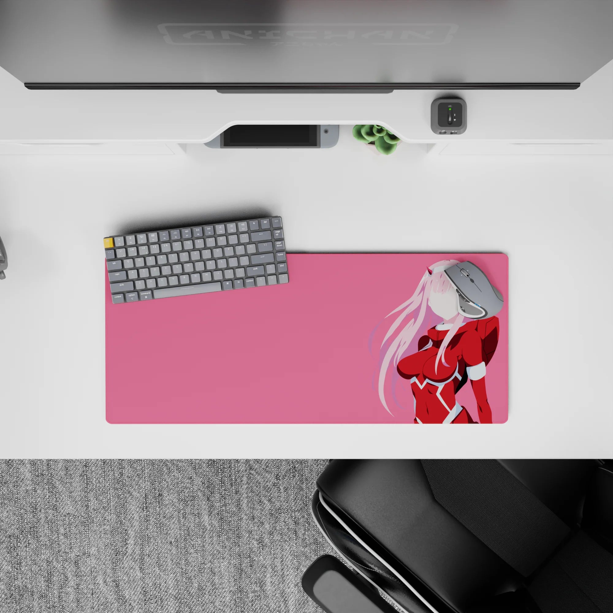 Darling In The Franxx - Anime Mouse Pad and Desk Pad - Scarlet Silhouette - AniChan