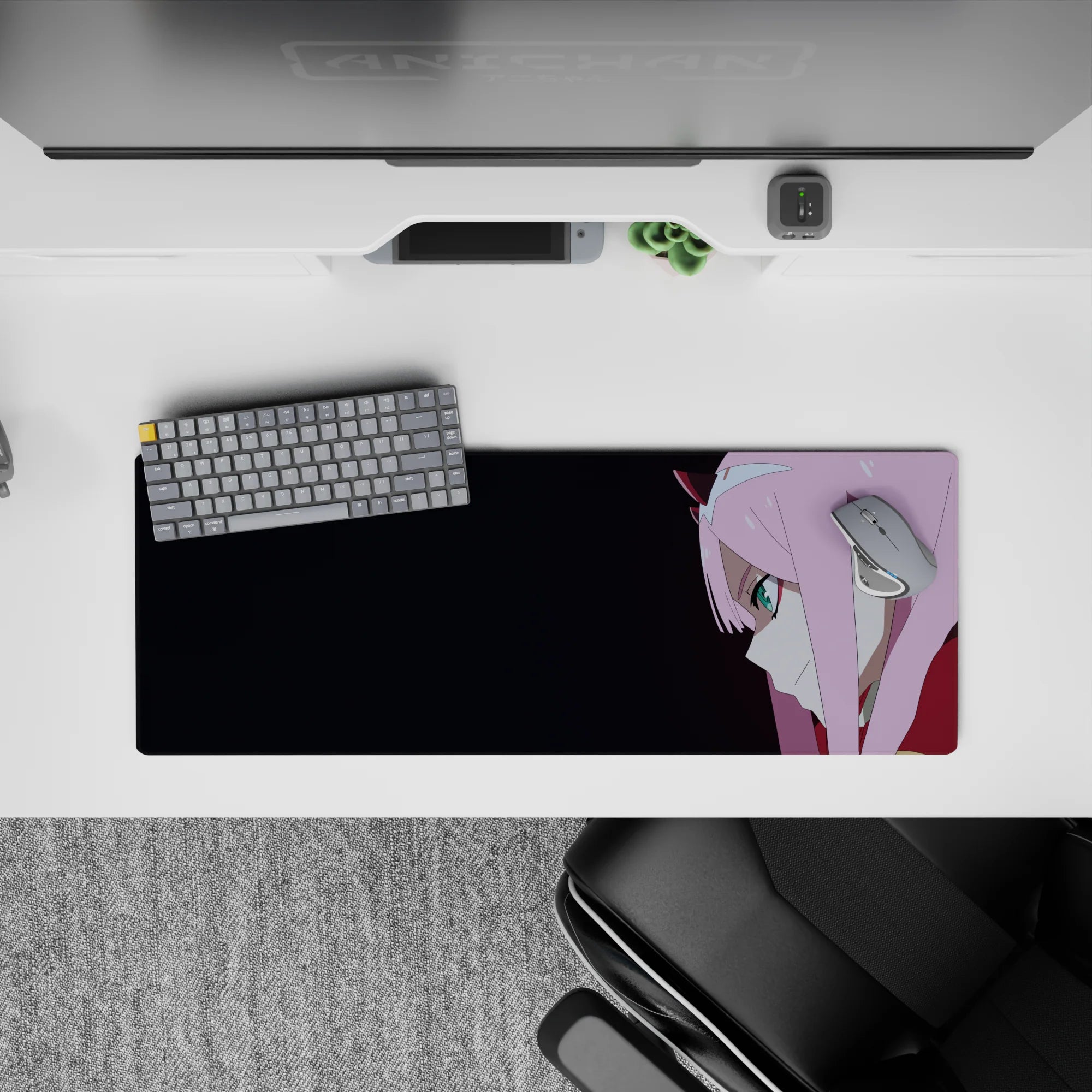 Darling In The Franxx - Anime Mouse Pad and Desk Pad - Shadowed Confidence - AniChan