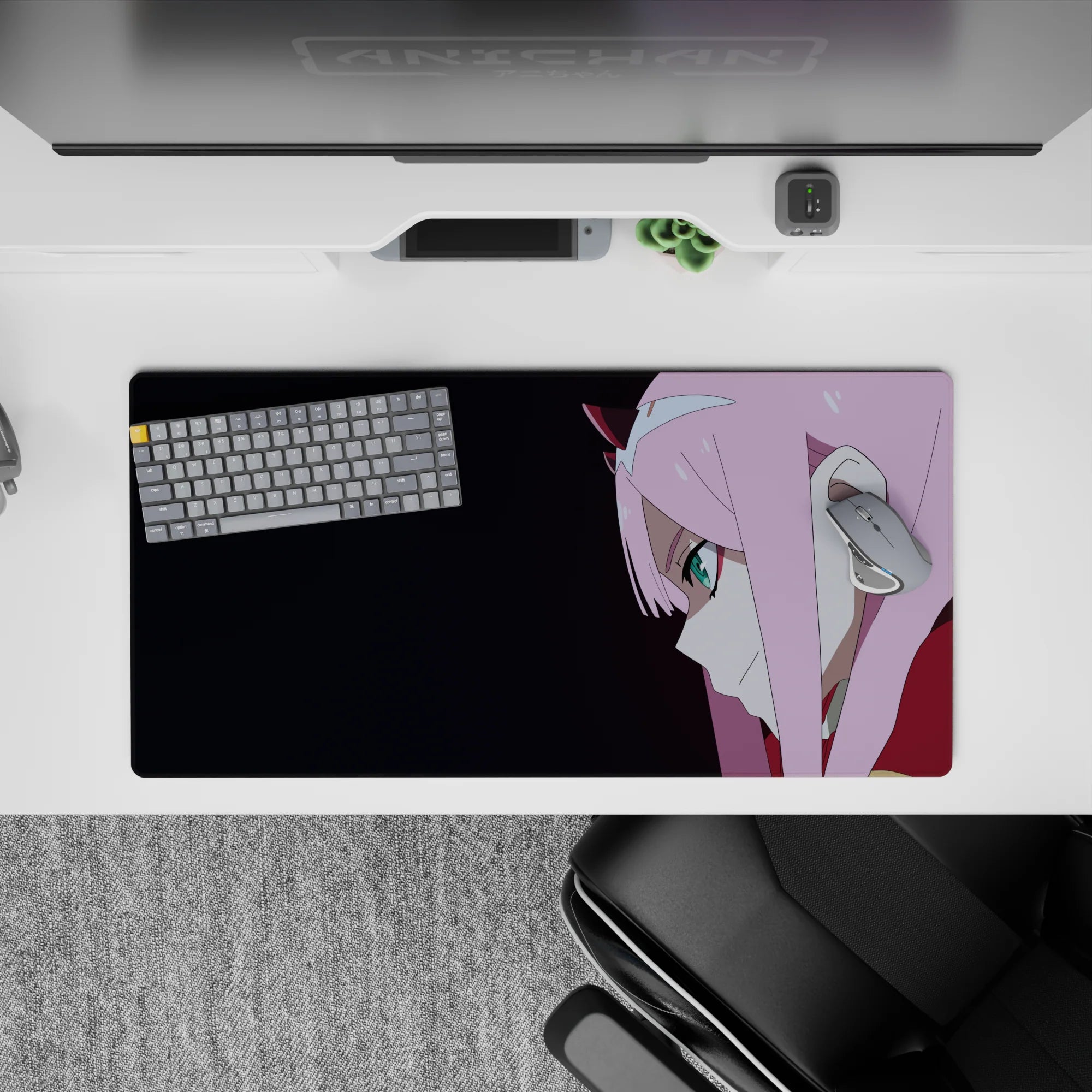 Darling In The Franxx - Anime Mouse Pad and Desk Pad - Shadowed Confidence - AniChan