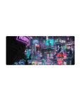 Fantasy Landscapes Deskmat | Mousepad | Deskpad - Neon Dystopia