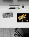 Zenitsu anime mouse pad, 14x10 inches, showcasing Zenitsu from Demon Slayer with his iconic orange haori and focused stance.