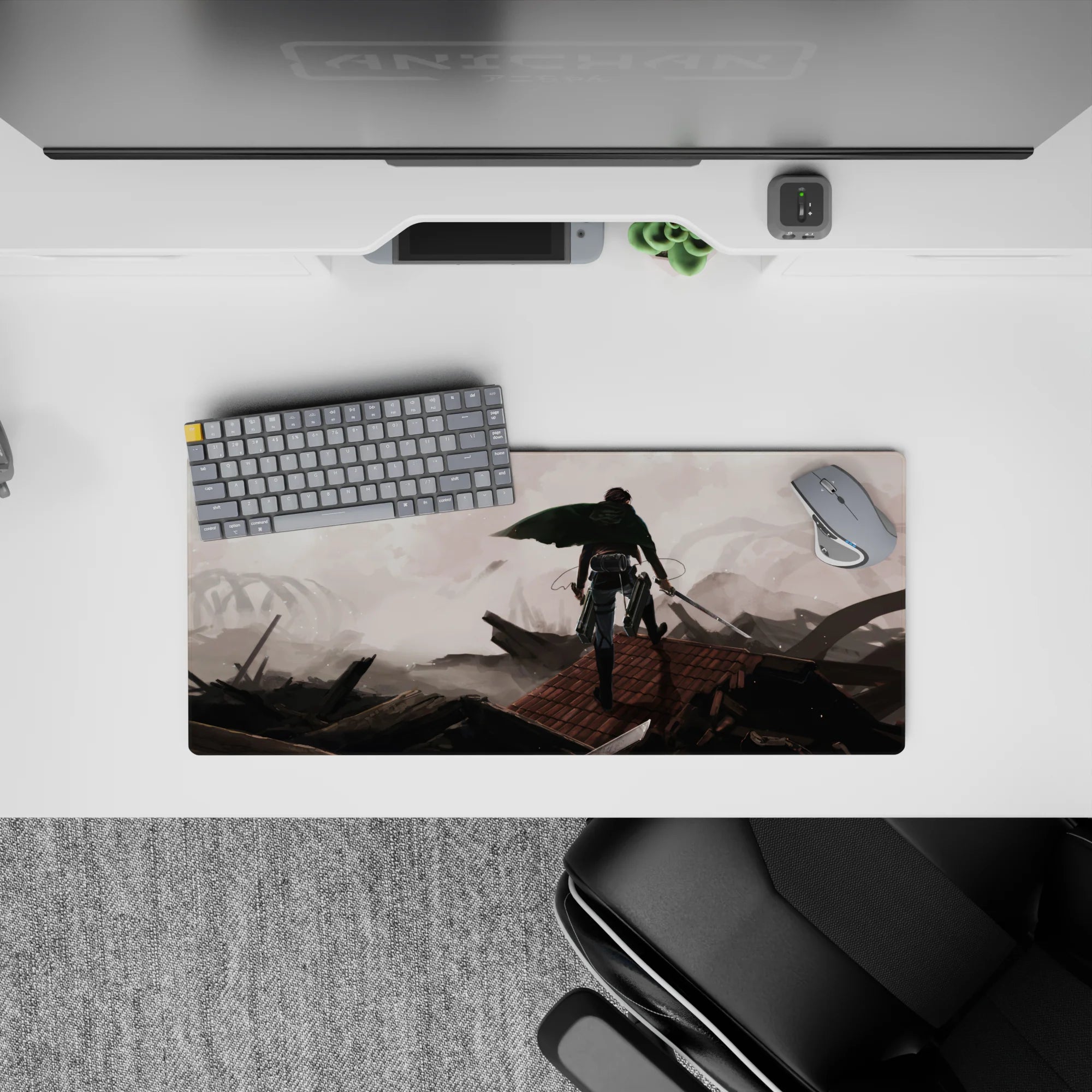 Attack on Titan - Anime Mouse Pad and Desk Pad - Levi’s Last Mission - AniChan