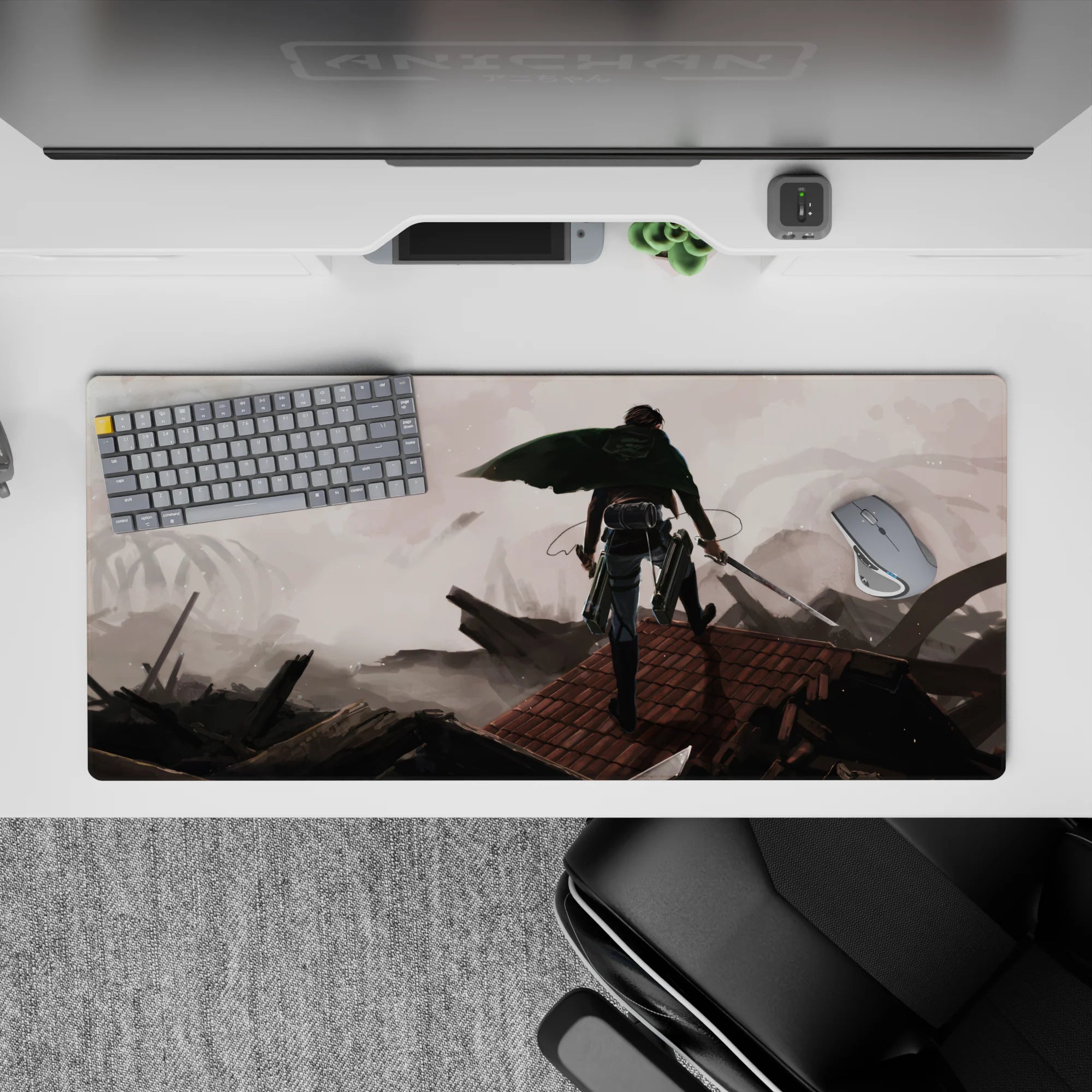 Attack on Titan - Anime Mouse Pad and Desk Pad - Levi’s Last Mission - AniChan