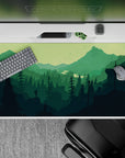 Vector Landscapes Deskmat | Mousepad | Deskpad - Forest Trek