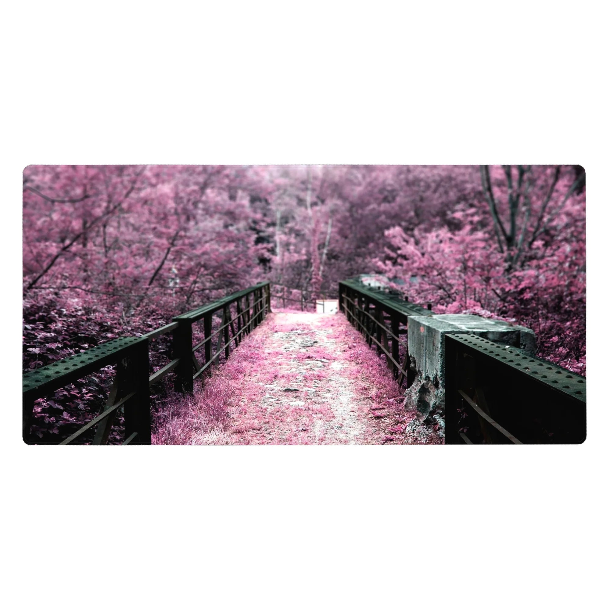 Zen-Japan Deskmat | Mousepad | Deskpad - Blush Bridge - AniChan