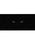 36x16 inches anime desk pad with Pain Rinnegan design, dark silhouette, orange-brown accents, clean detail.