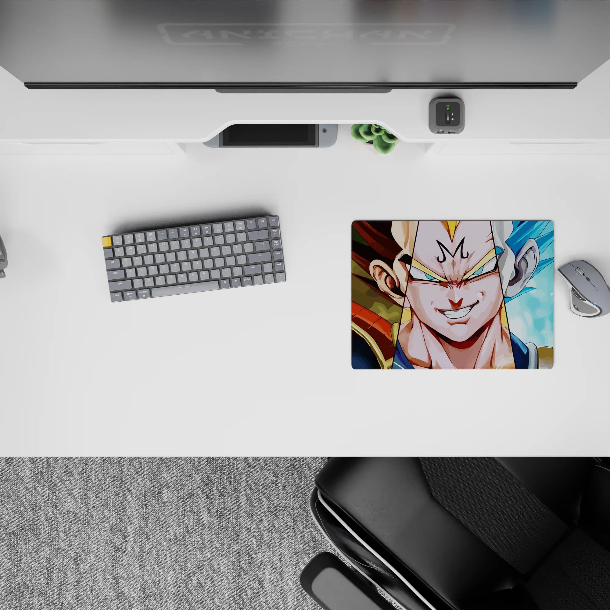 Dragon Ball Deskmat | Mousepad | Deskpad - Majin and Blue Vegeta Fusion - AniChan