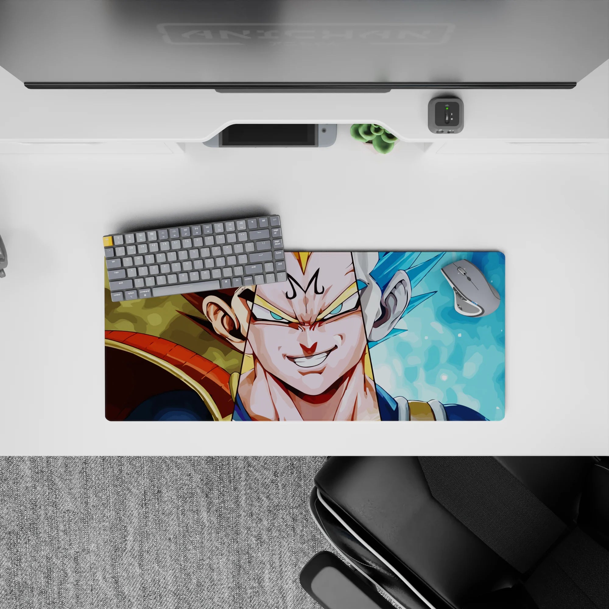 Dragon Ball Deskmat | Mousepad | Deskpad - Majin and Blue Vegeta Fusion - AniChan