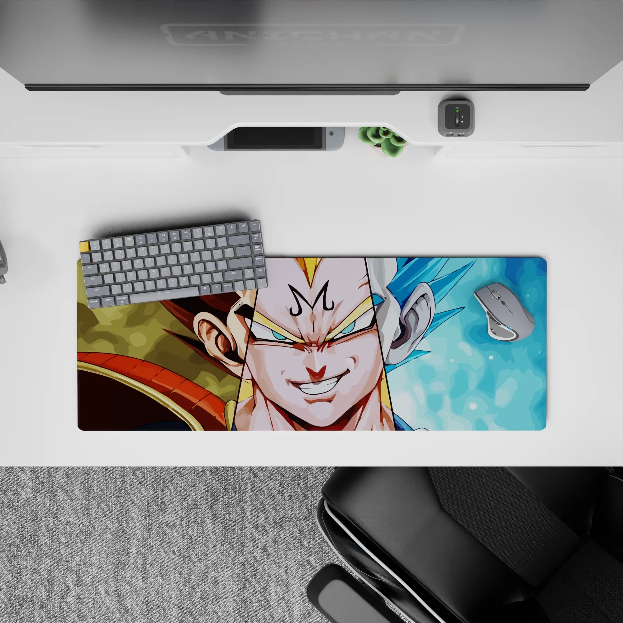 Dragon Ball Deskmat | Mousepad | Deskpad - Majin and Blue Vegeta Fusion - AniChan