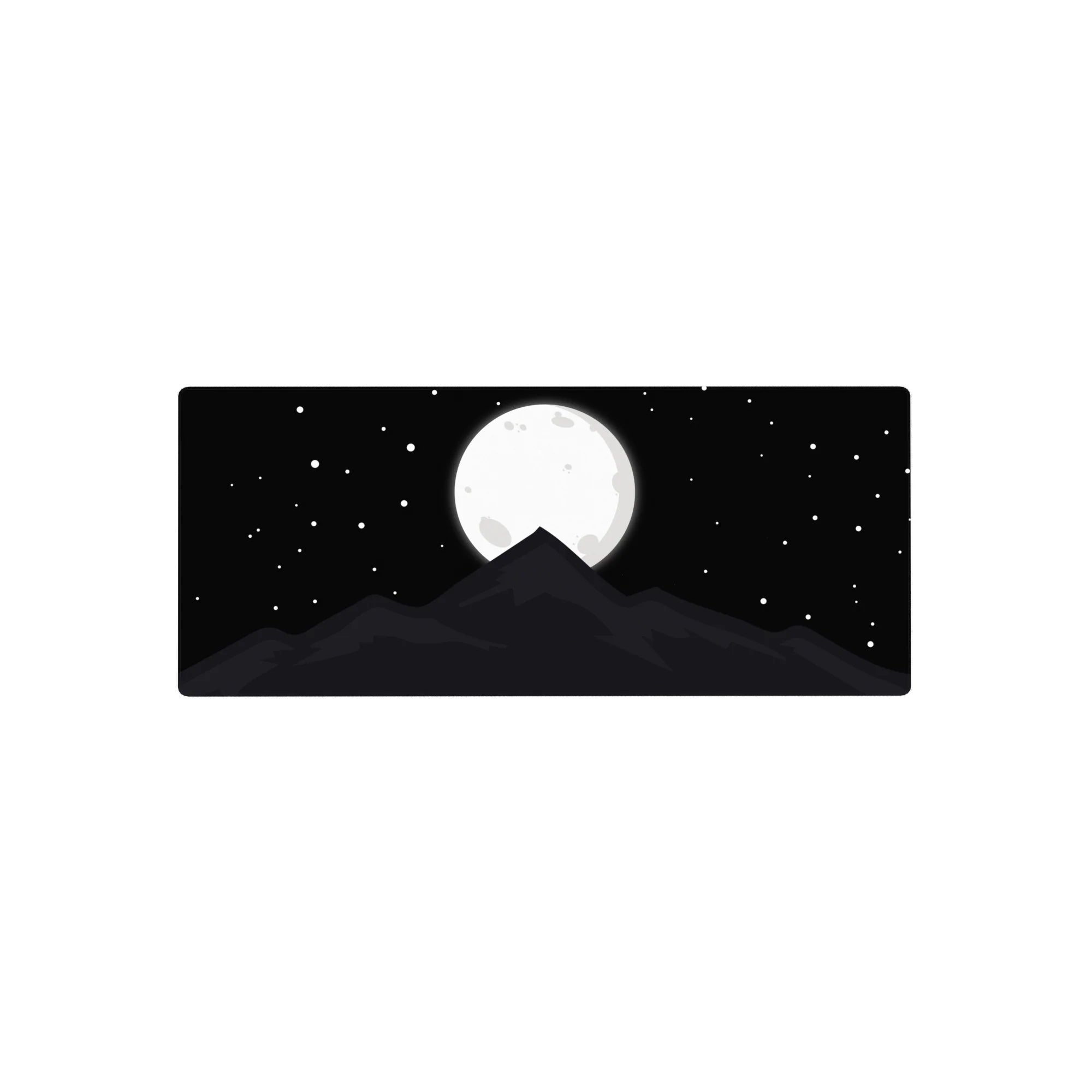 Vector Landscapes Deskmat | Mousepad | Deskpad - Lunar Peak