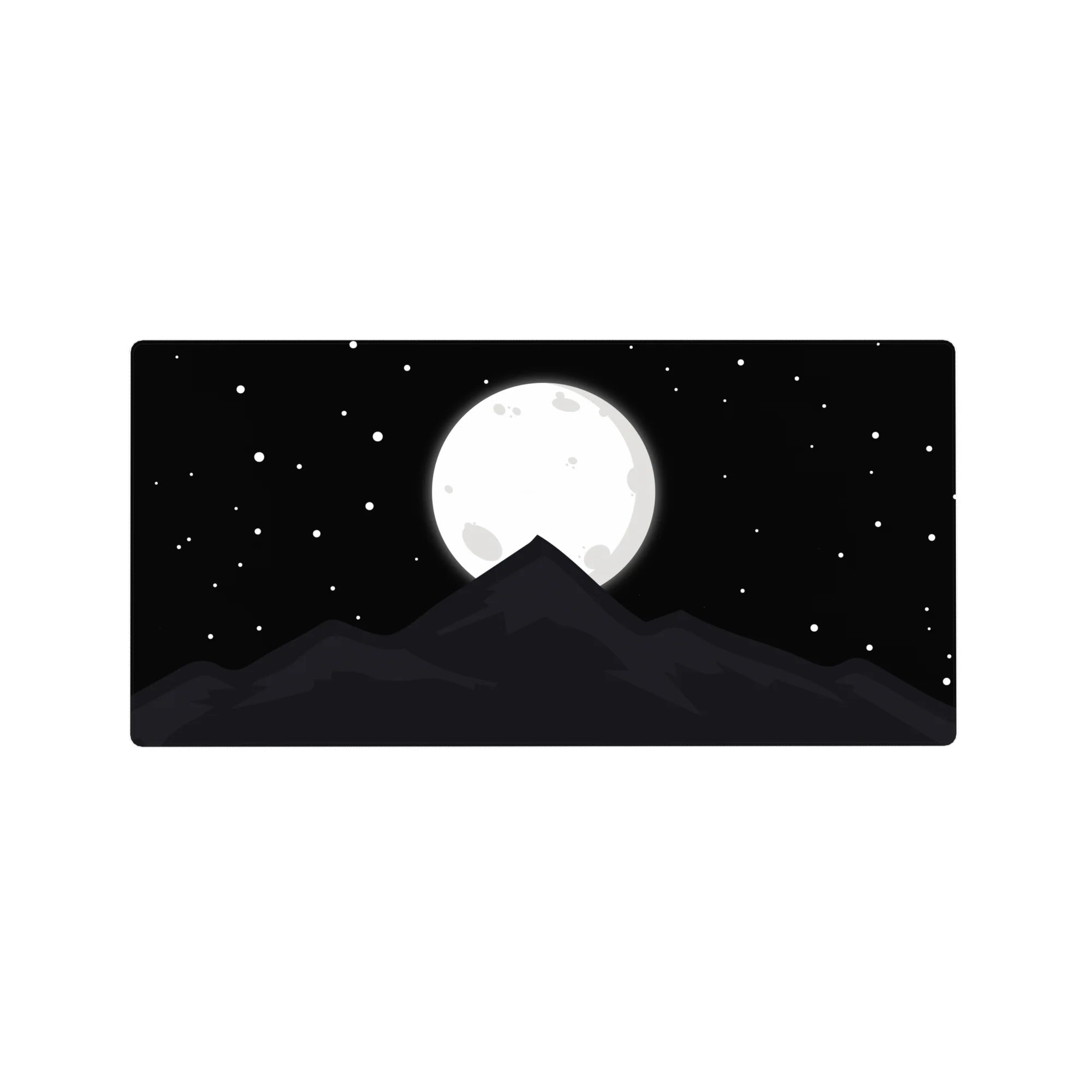 Vector Landscapes Deskmat | Mousepad | Deskpad - Lunar Peak