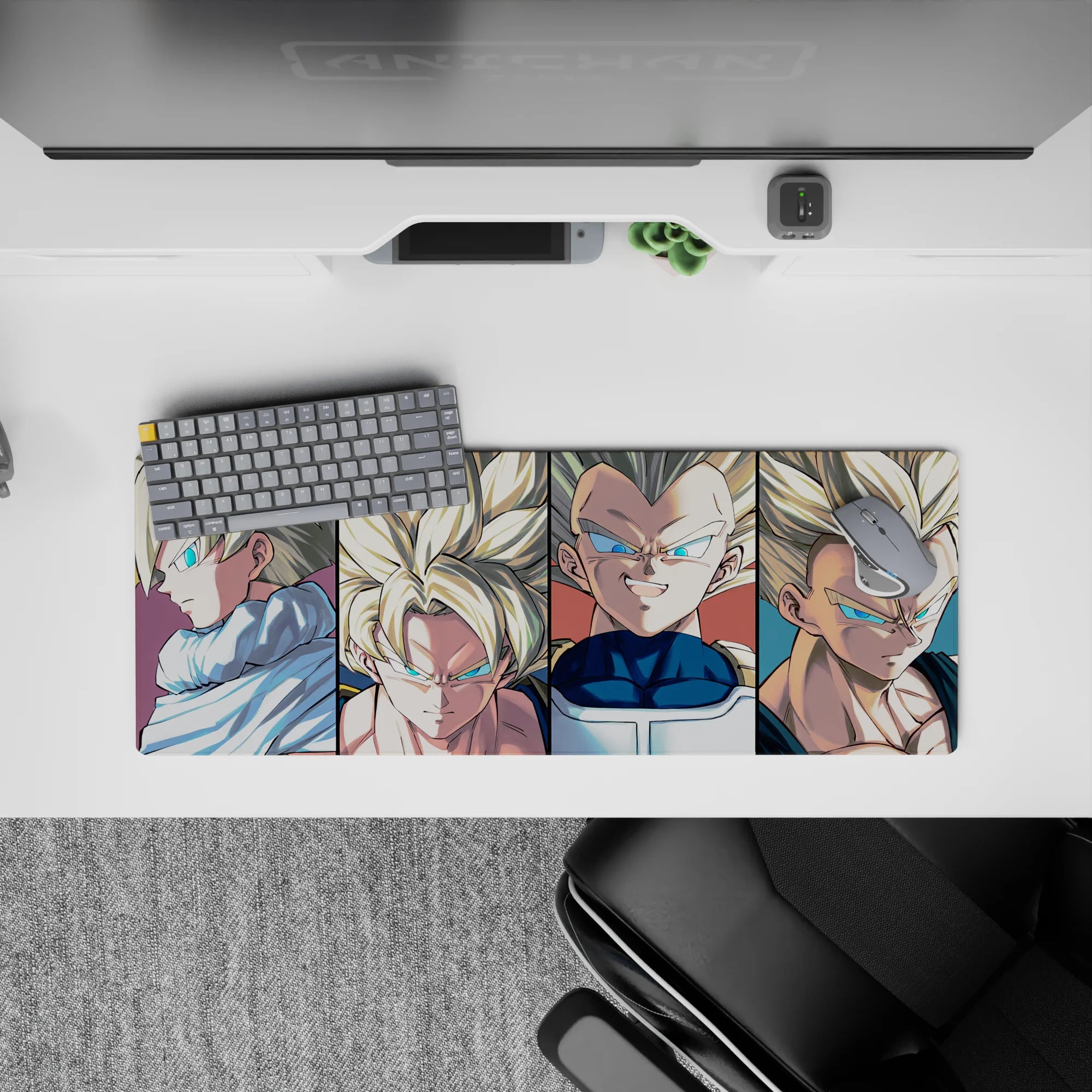 Dragon Ball Deskmat | Mousepad | Deskpad - Super Saiyan Lineup - AniChan