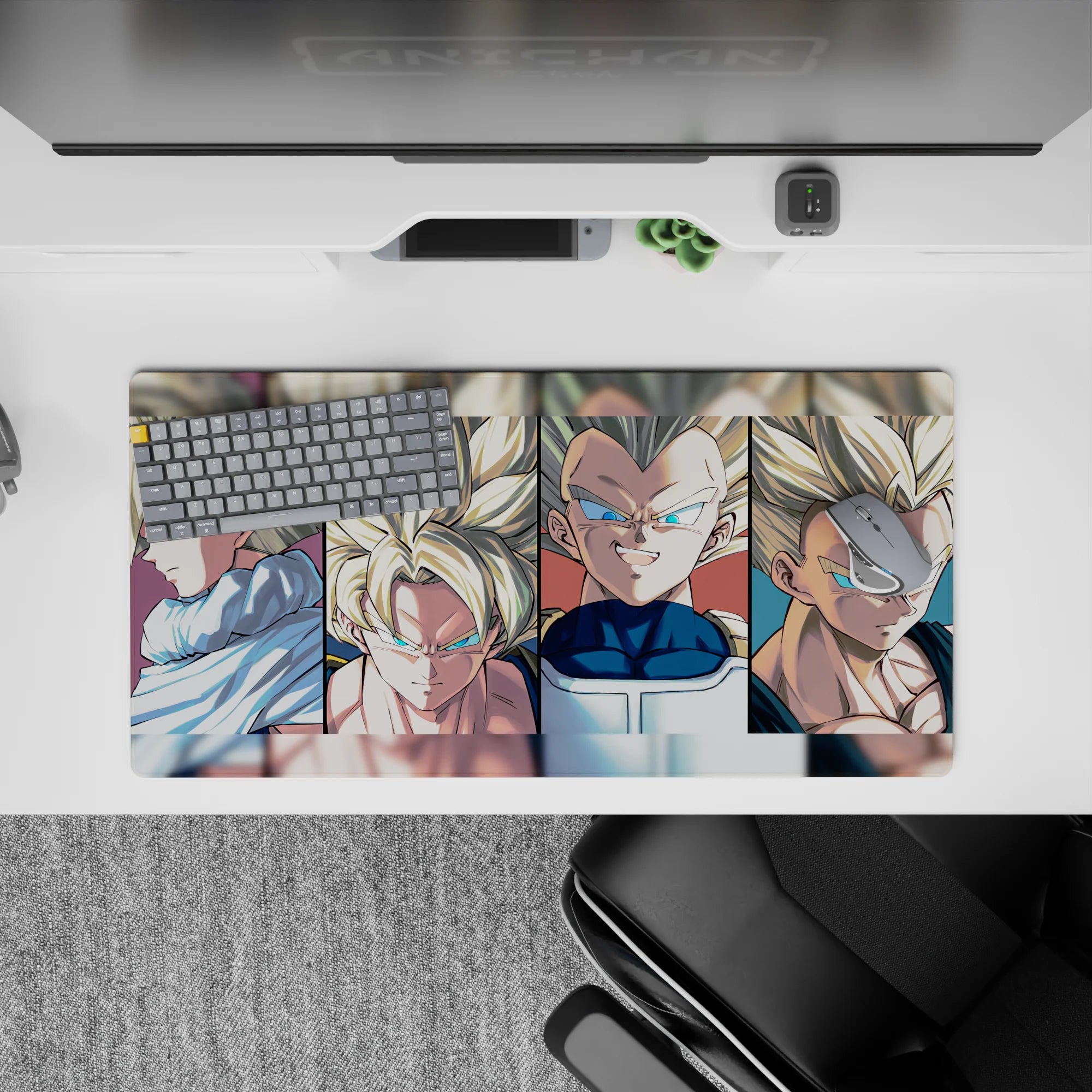 Dragon Ball Deskmat | Mousepad | Deskpad - Super Saiyan Lineup - AniChan