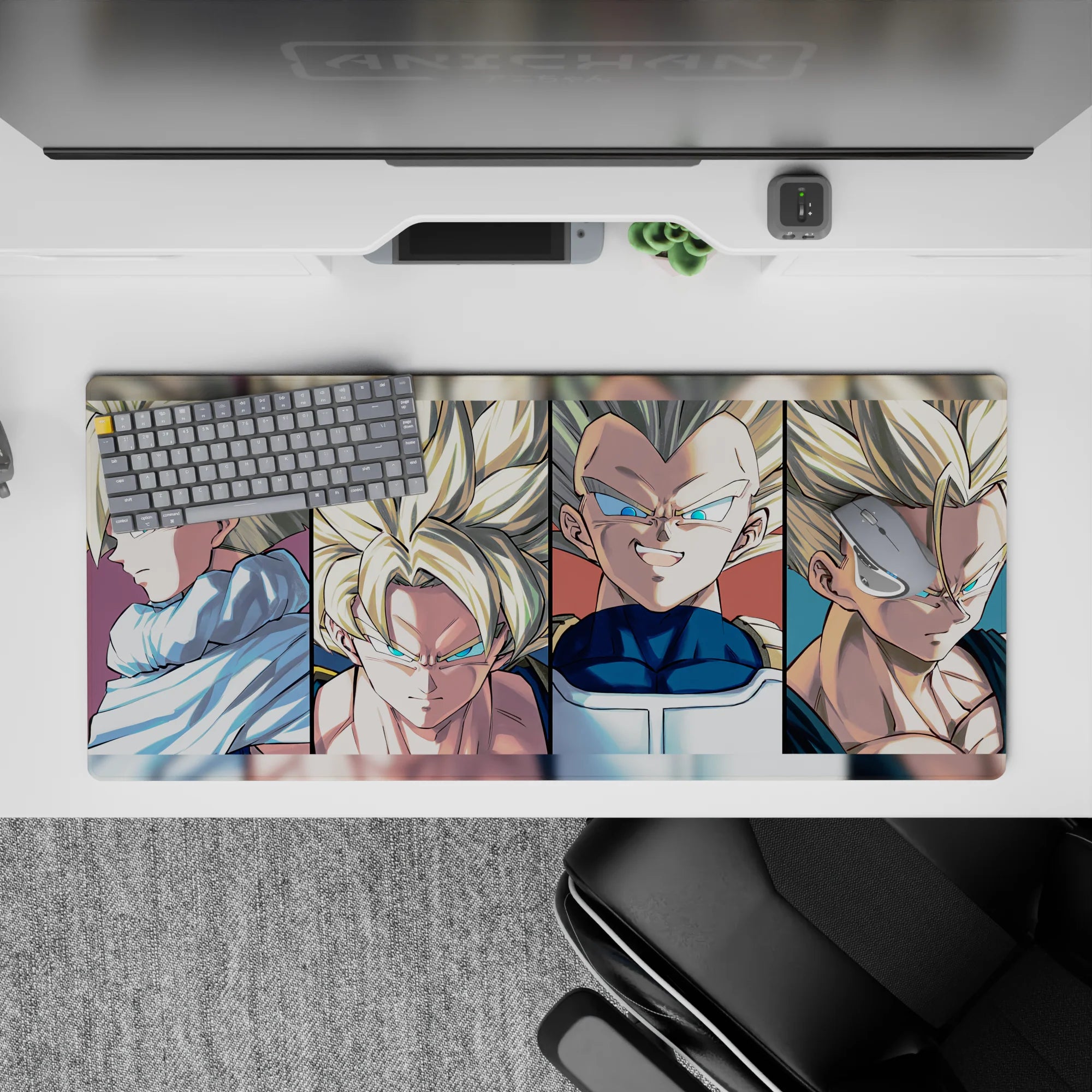 Dragon Ball Deskmat | Mousepad | Deskpad - Super Saiyan Lineup - AniChan