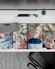 Dragon Ball Deskmat | Mousepad | Deskpad - Super Saiyan Lineup - AniChan