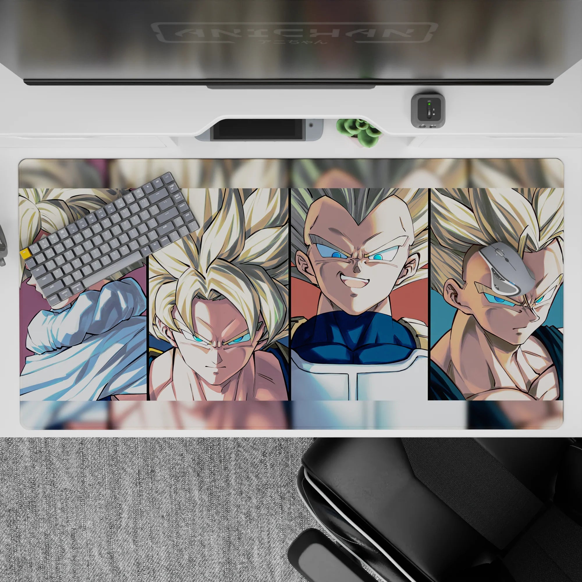 Dragon Ball Deskmat | Mousepad | Deskpad - Super Saiyan Lineup - AniChan