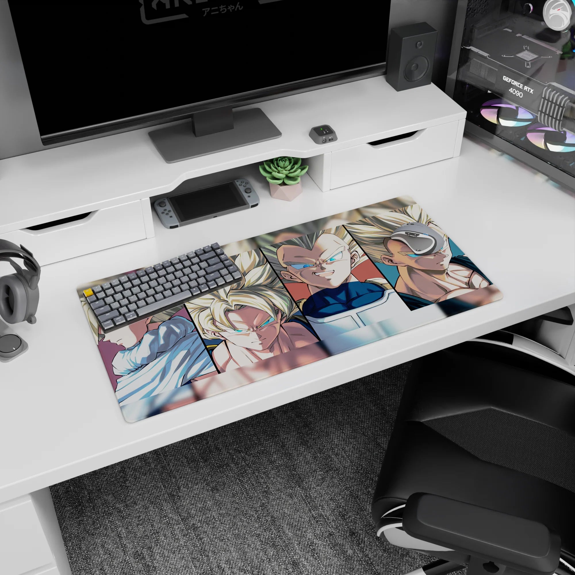 Dragon Ball Deskmat | Mousepad | Deskpad - Super Saiyan Lineup - AniChan