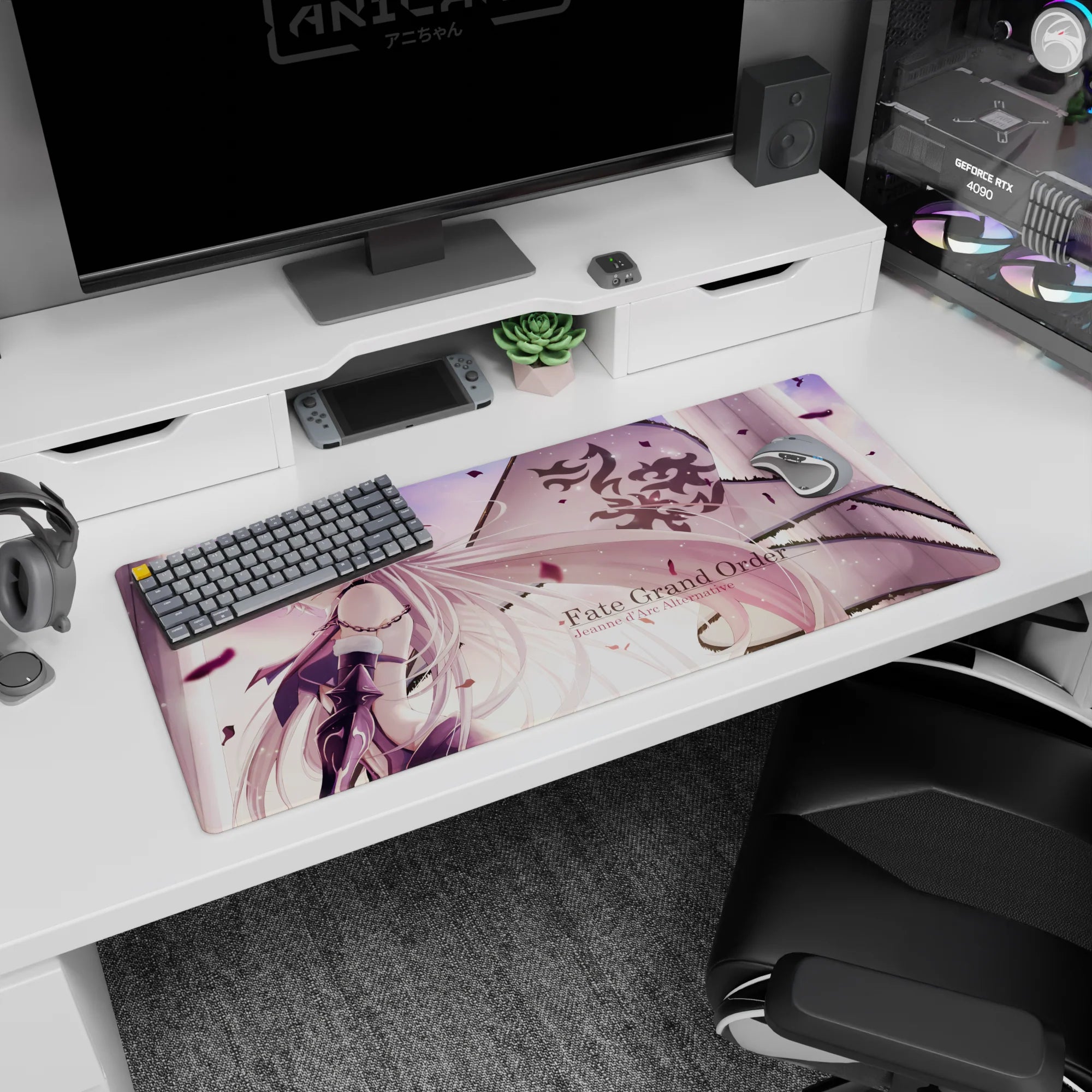 Fate Grand Order Deskmat | Mousepad | Deskpad - Jeanne d'Arc Alter Grace - AniChan