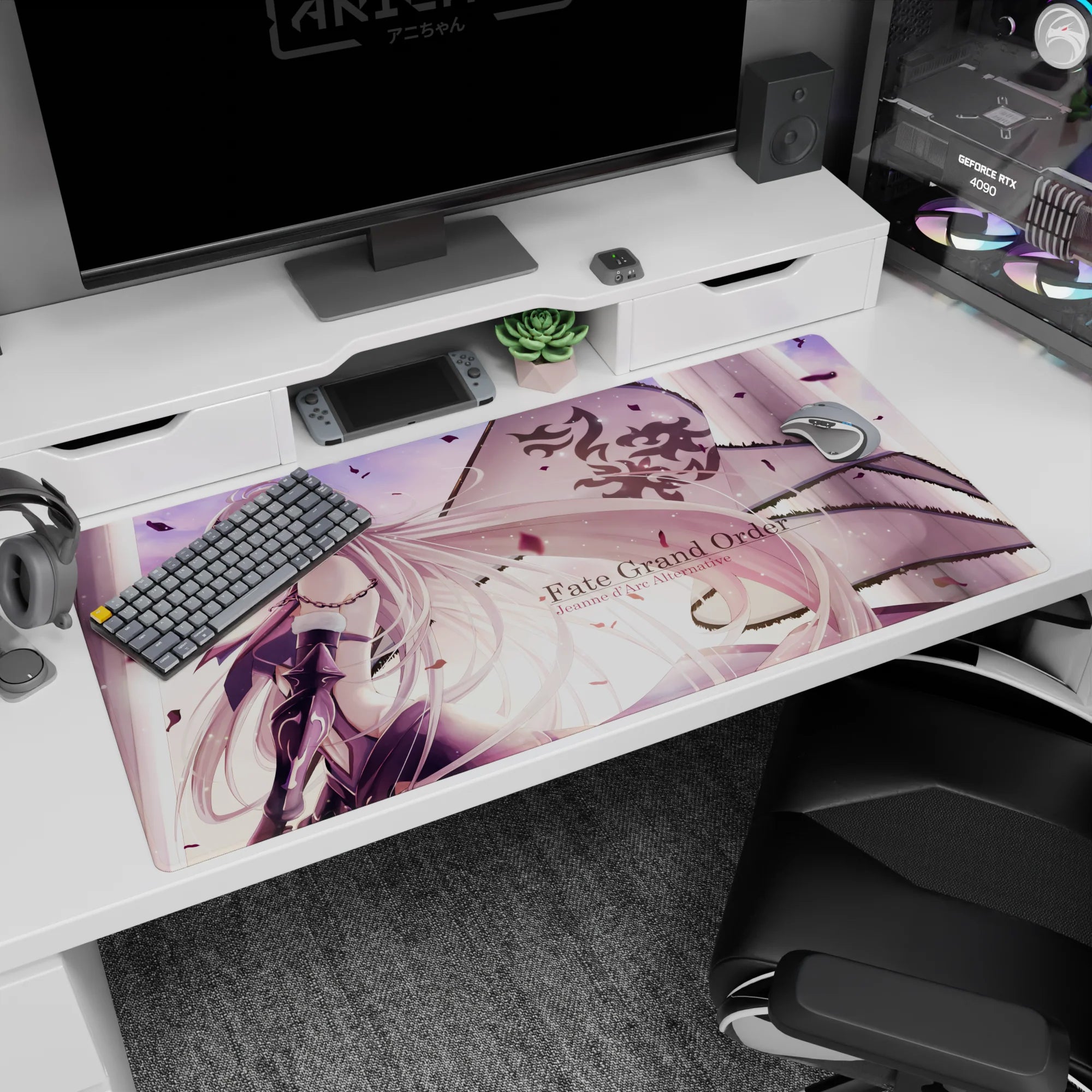 Fate Grand Order Deskmat | Mousepad | Deskpad - Jeanne d'Arc Alter Grace - AniChan