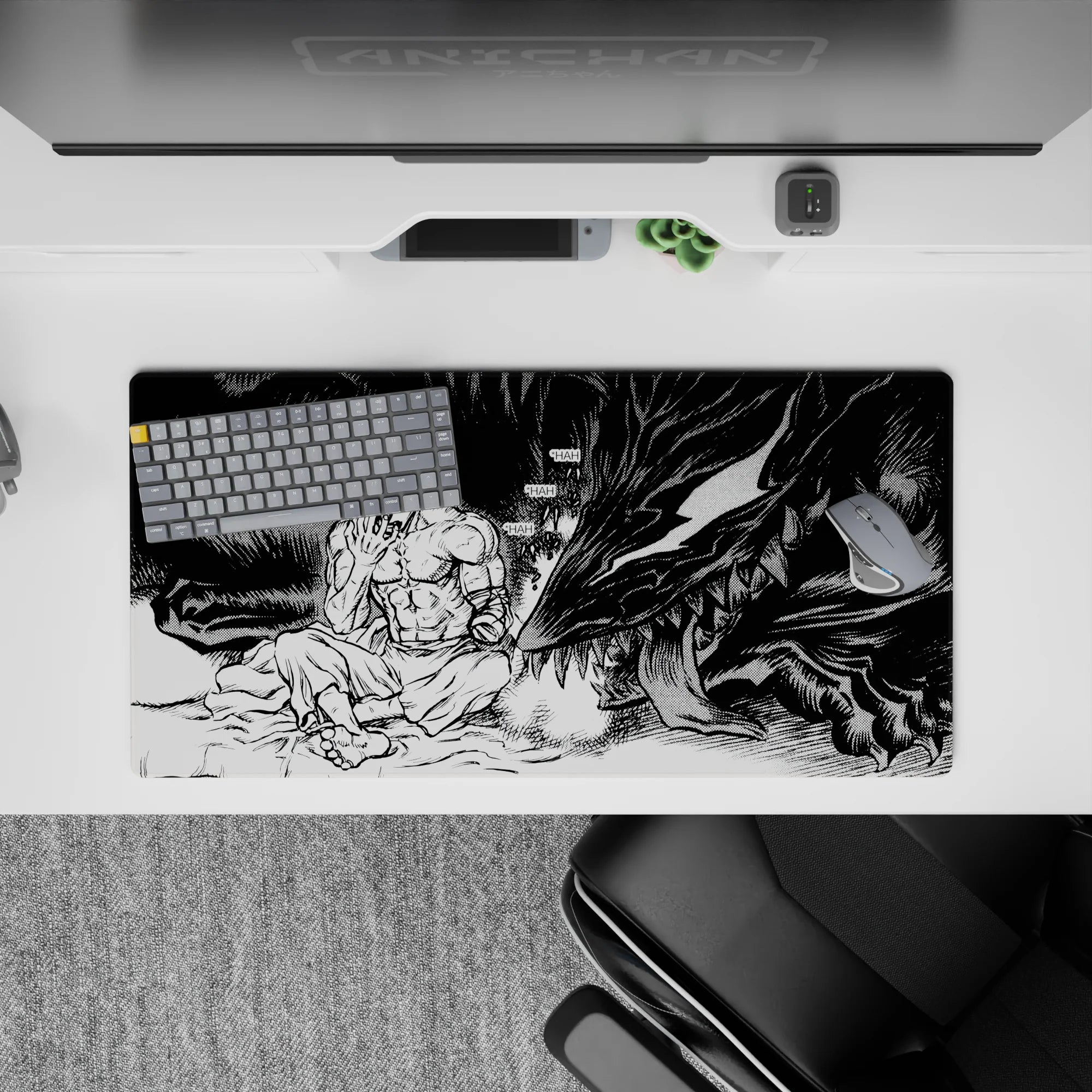 Berserk Deskmat | Mousepad | Deskpad - Inner Struggle - AniChan