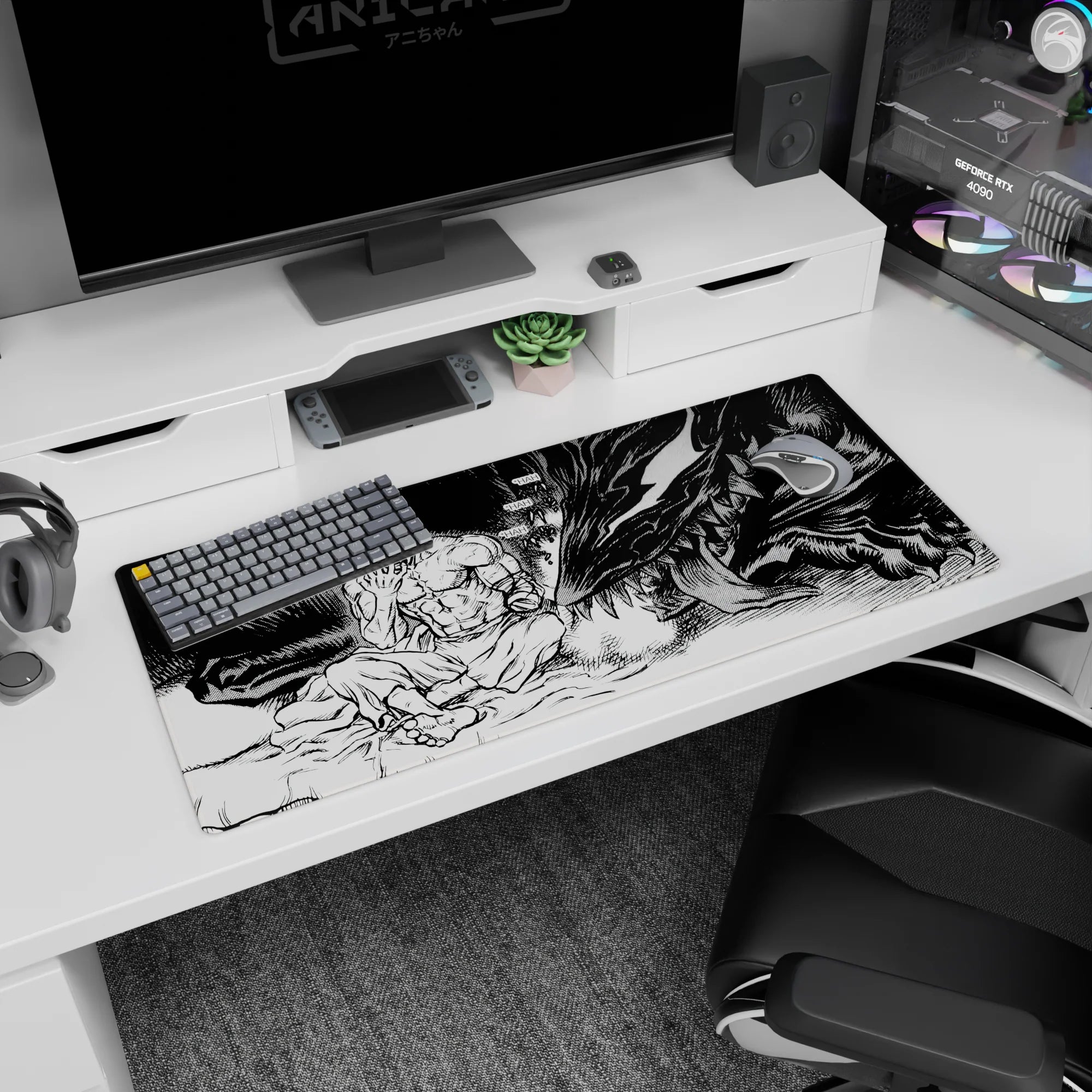 Berserk Deskmat | Mousepad | Deskpad - Inner Struggle - AniChan