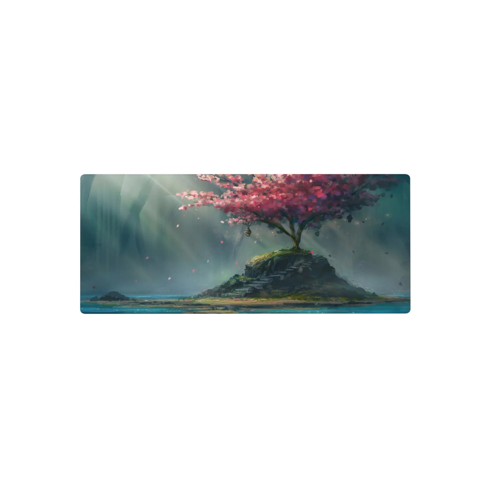 Zen-Japan Deskmat | Mousepad | Deskpad - Mystic Sakura Isle - AniChan