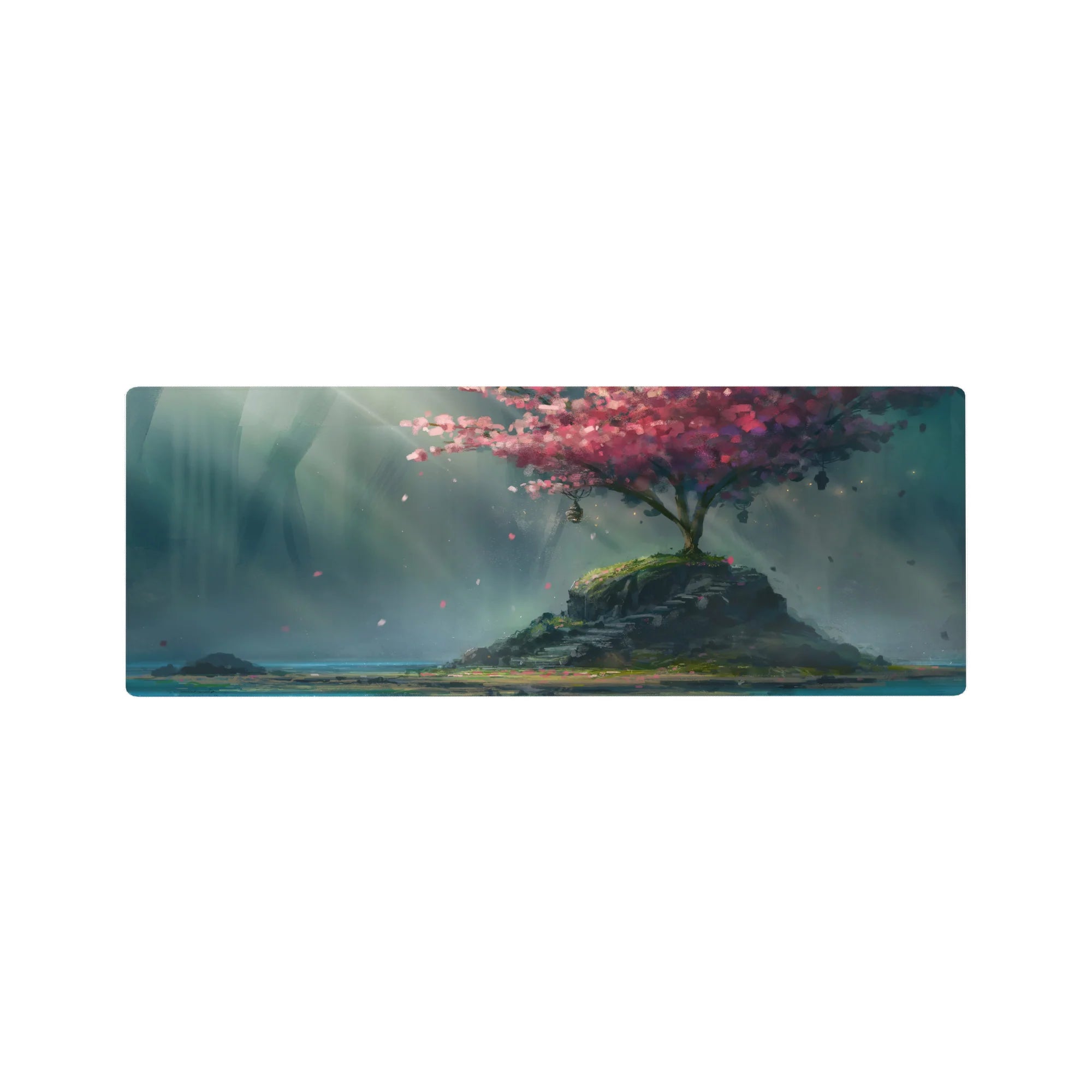 Zen-Japan Deskmat | Mousepad | Deskpad - Mystic Sakura Isle - AniChan