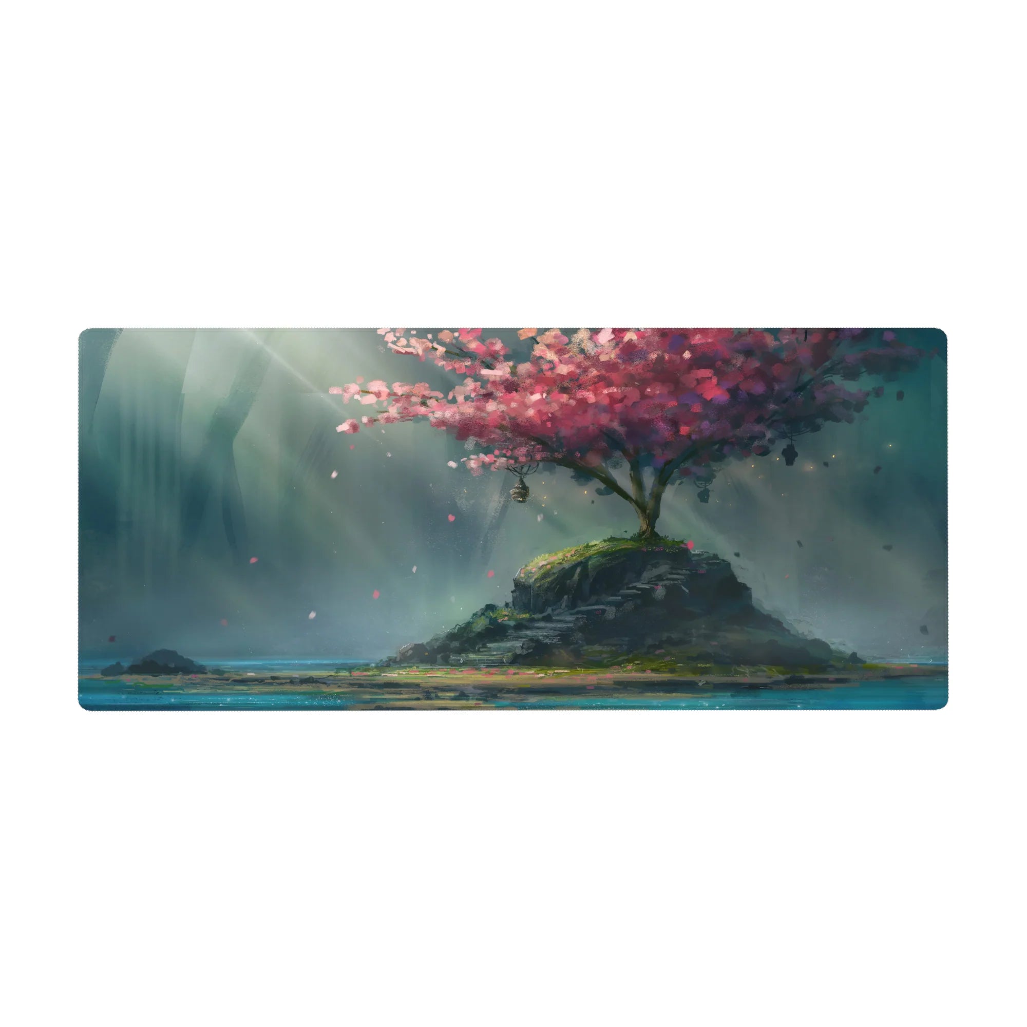 Zen-Japan Deskmat | Mousepad | Deskpad - Mystic Sakura Isle - AniChan